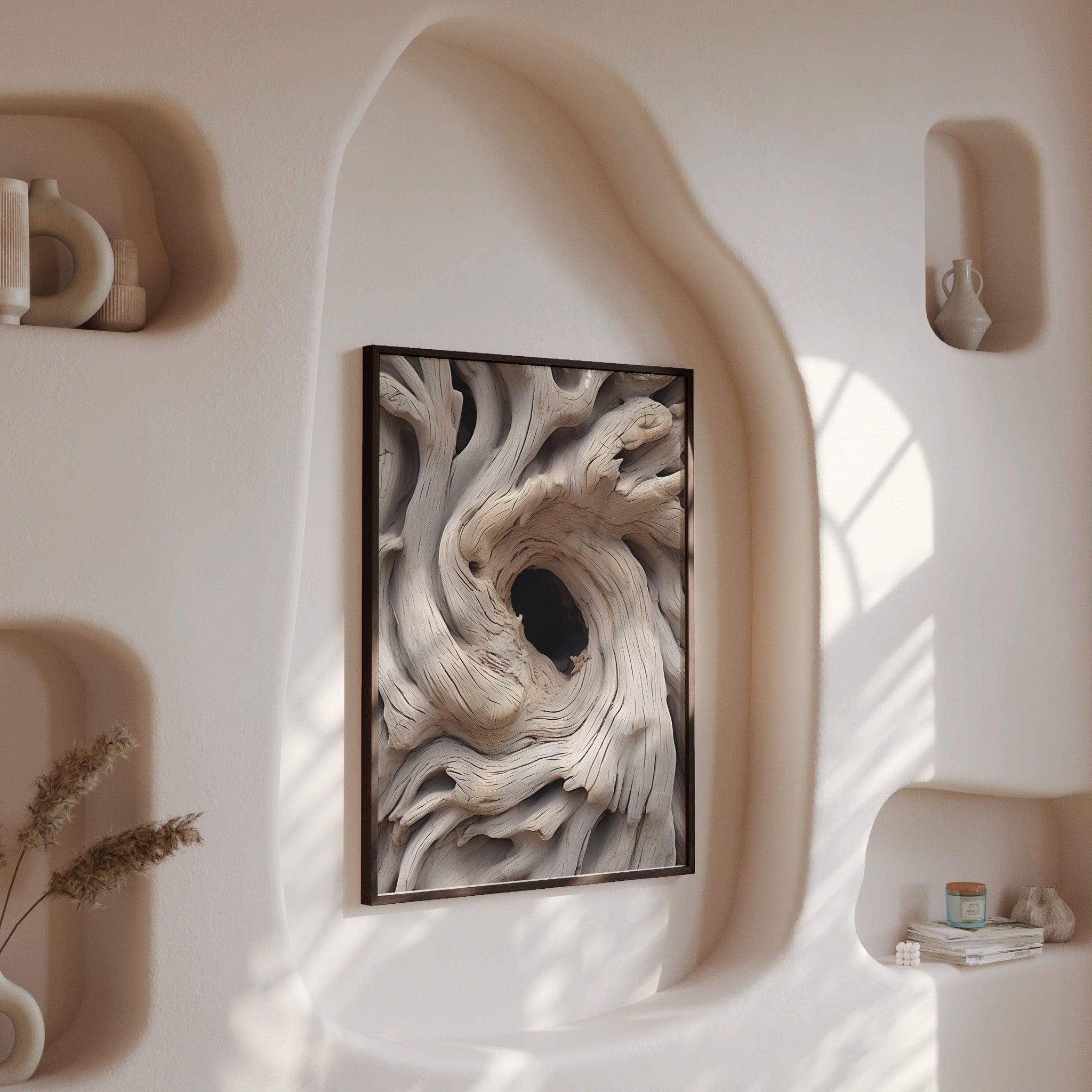 Design Concept No. 13 for Wood Knot Vortex Modern Poster Art