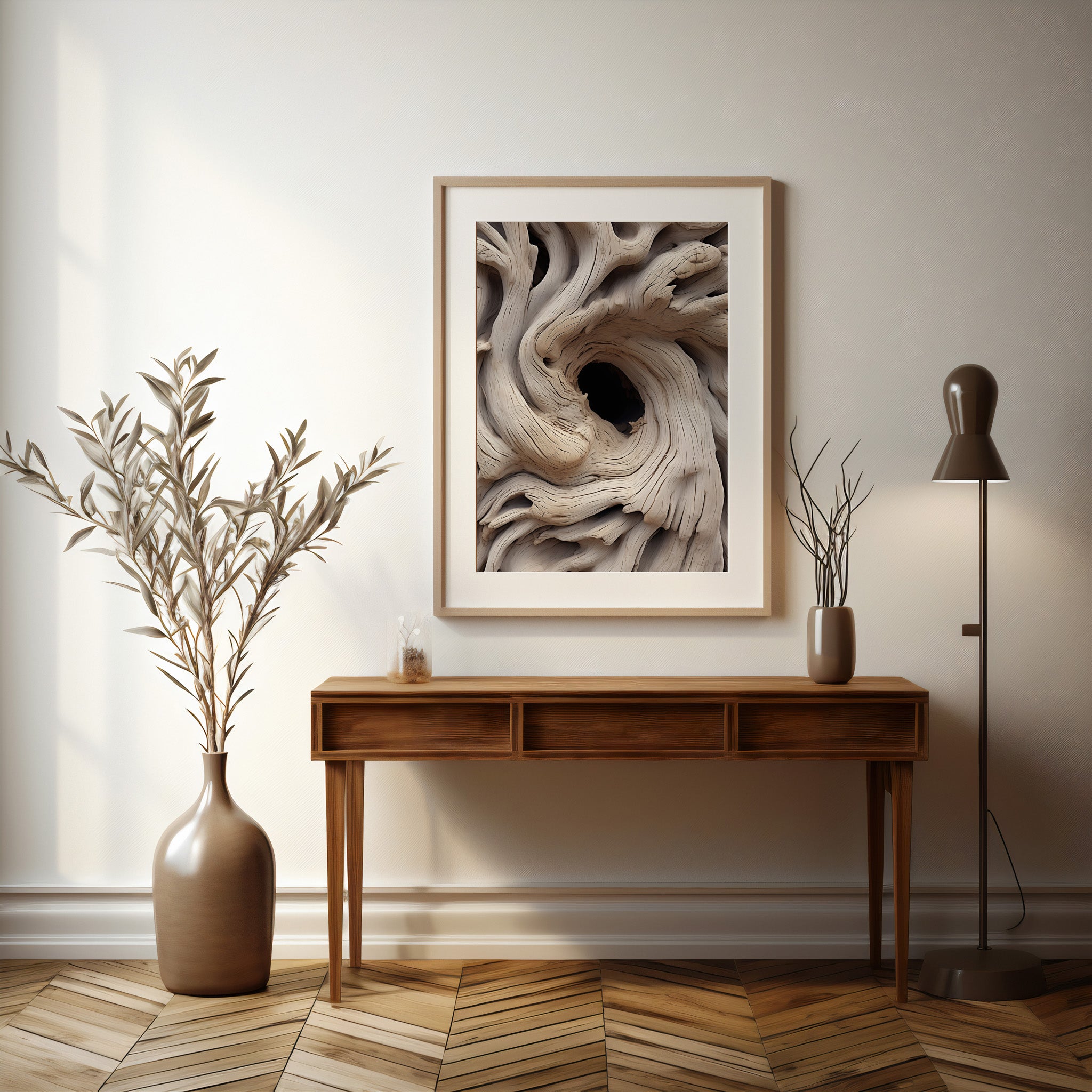 Design Concept No. 37 for Wood Knot Vortex Modern Poster Art