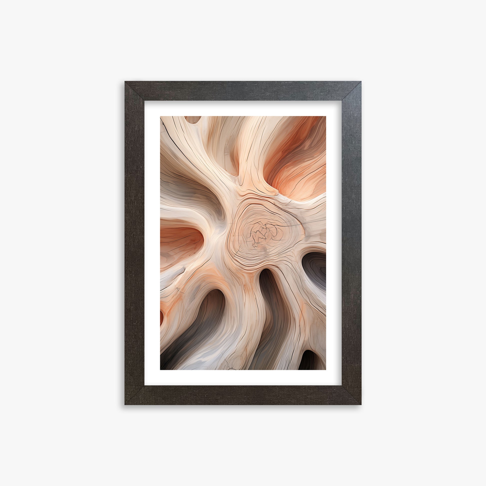 Rustic Twist, 21x30cm Framed Poster With Espresso Frame