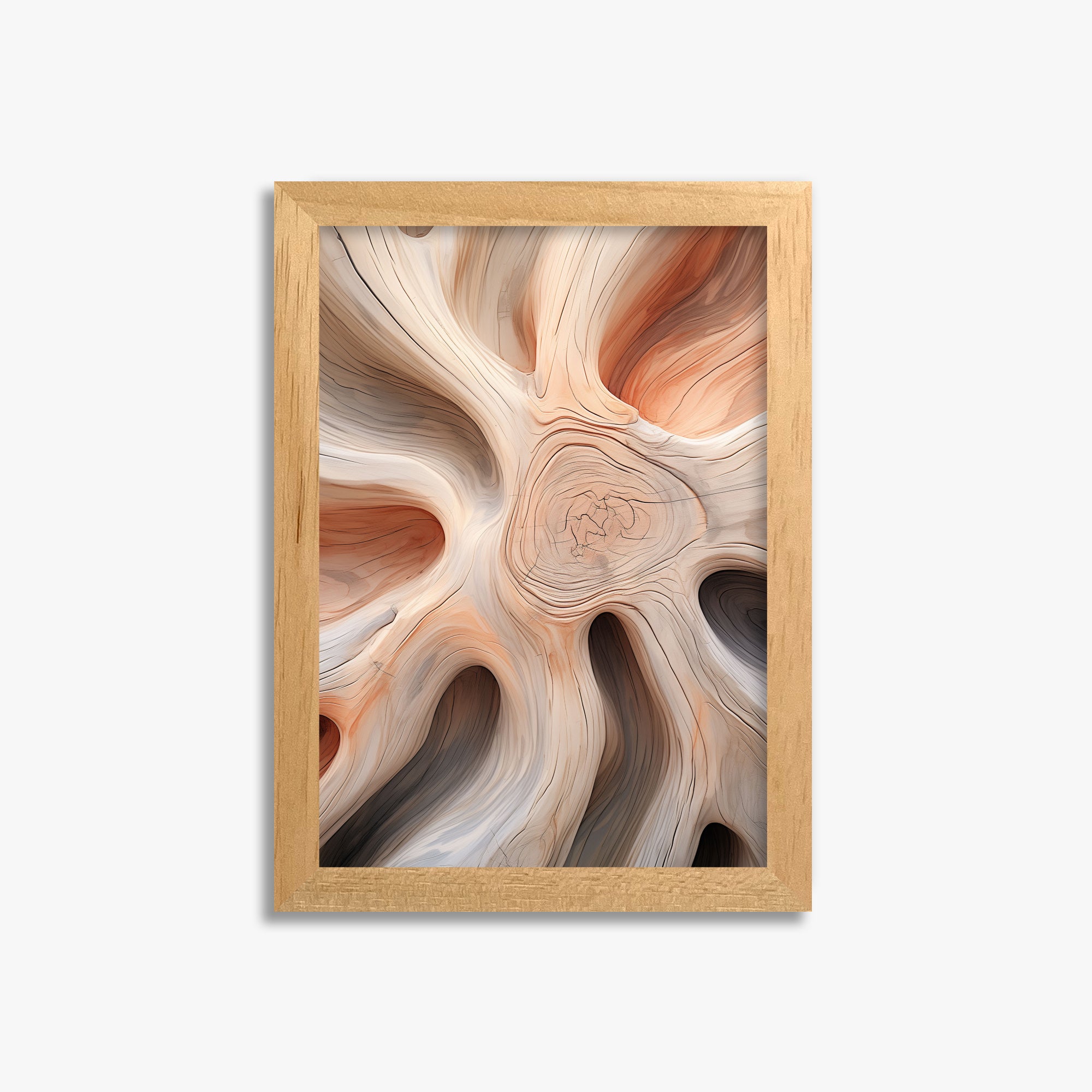 Rustic Twist, 21x30cm Framed Poster With Oak Frame