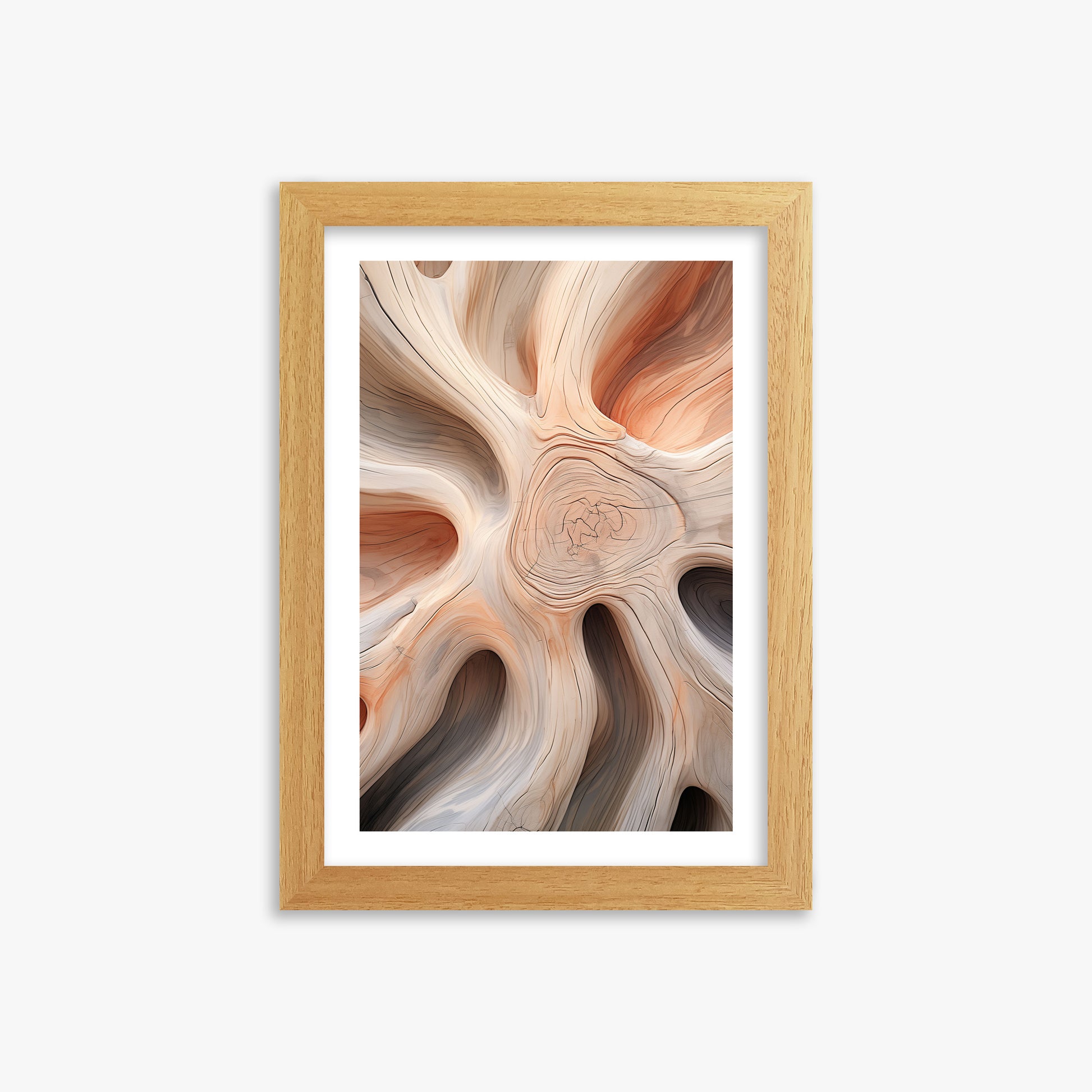 Rustic Twist, 21x30cm Framed Poster With Oak Frame