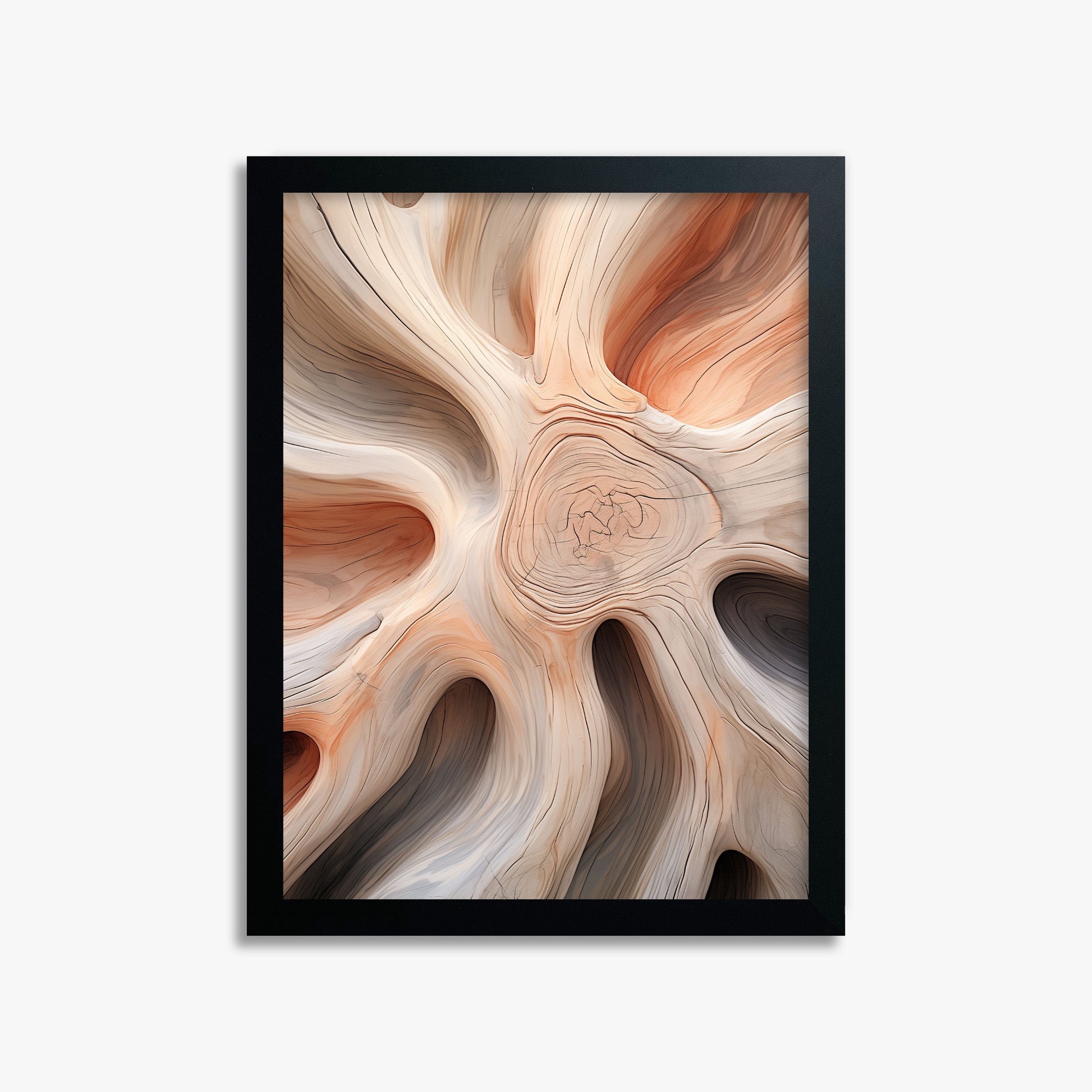 Rustic Twist, 30x40cm Framed Poster With Black Frame