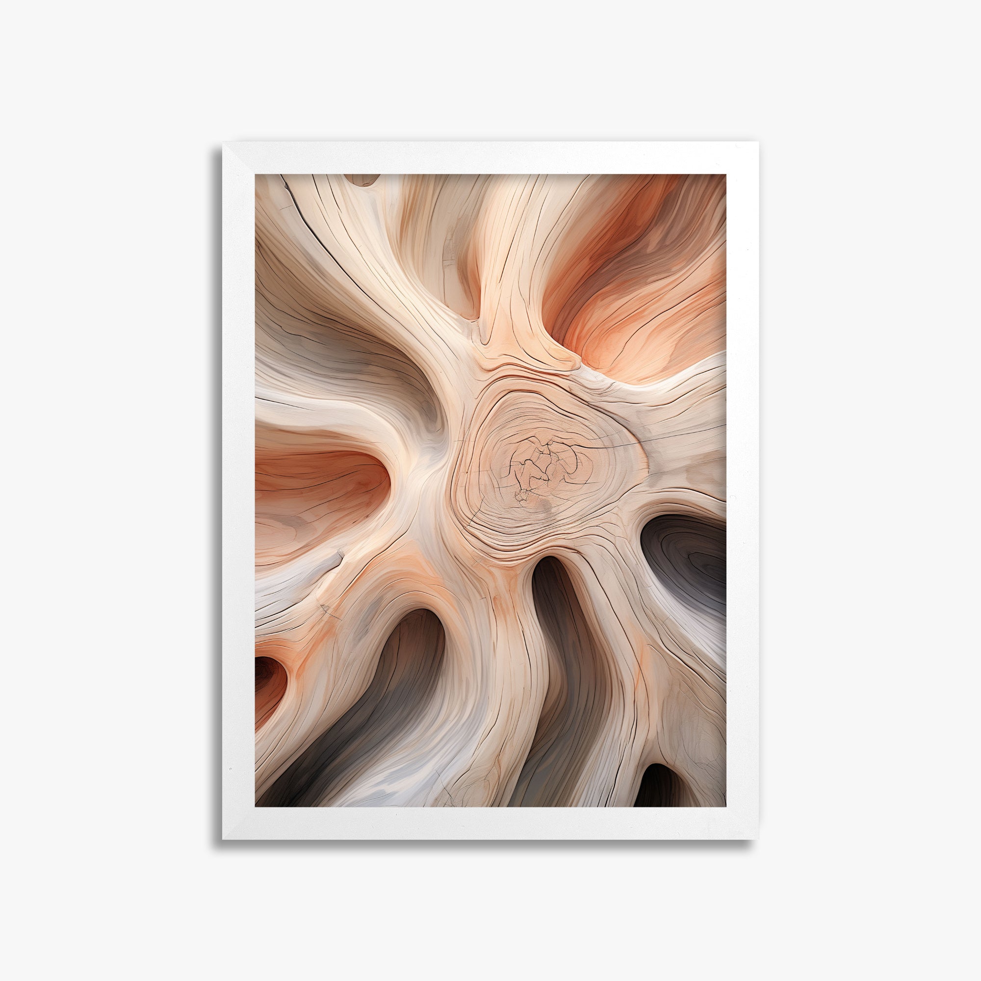Rustic Twist, 30x40cm Framed Poster With White Frame