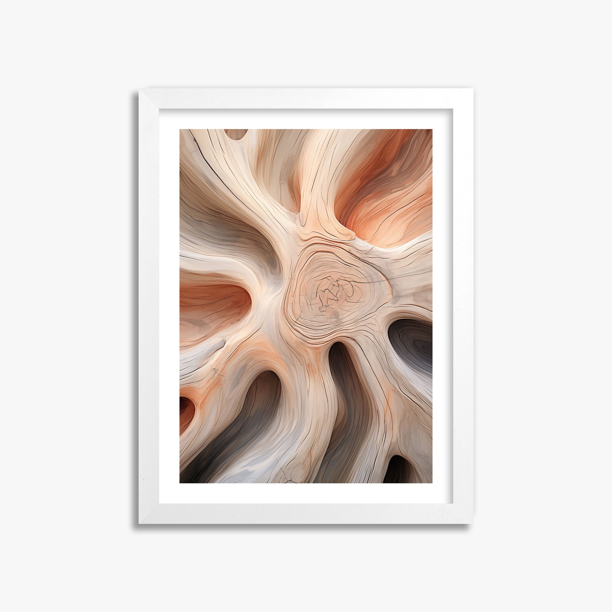 Rustic Twist, 30x40cm Framed Poster With White Frame