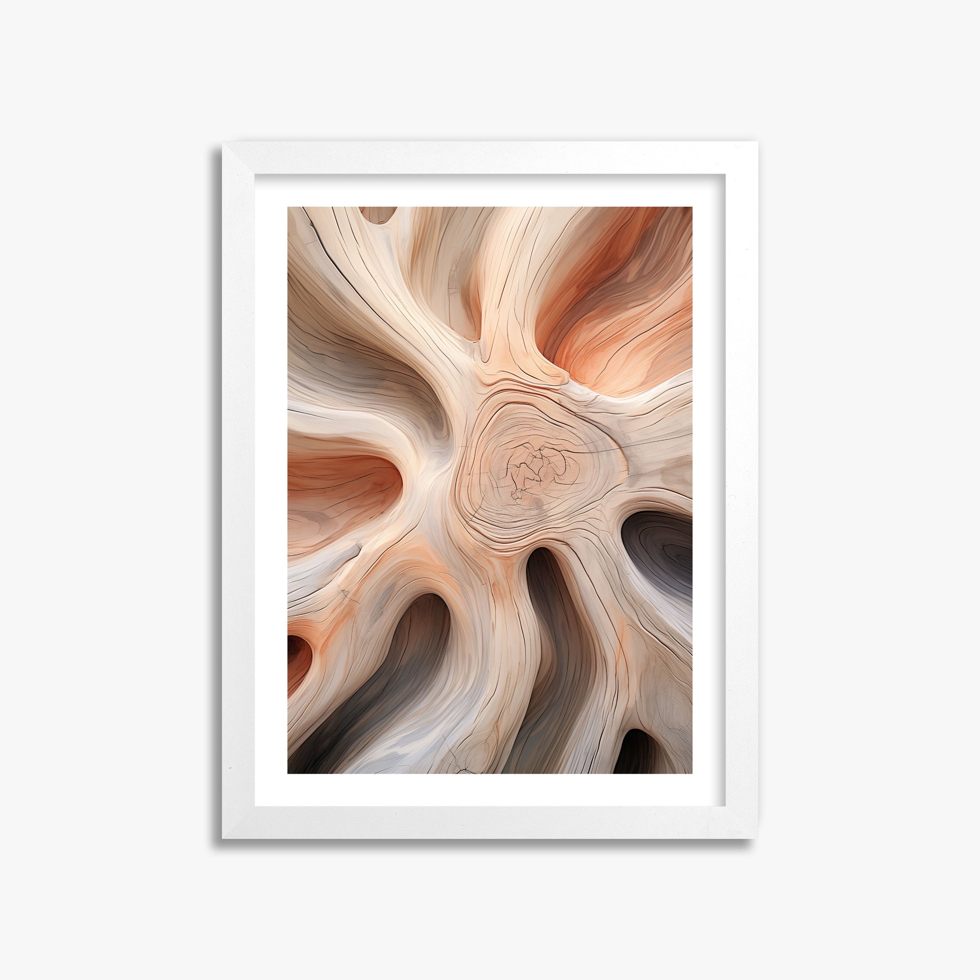 Rustic Twist, 30x40cm Framed Poster With White Frame