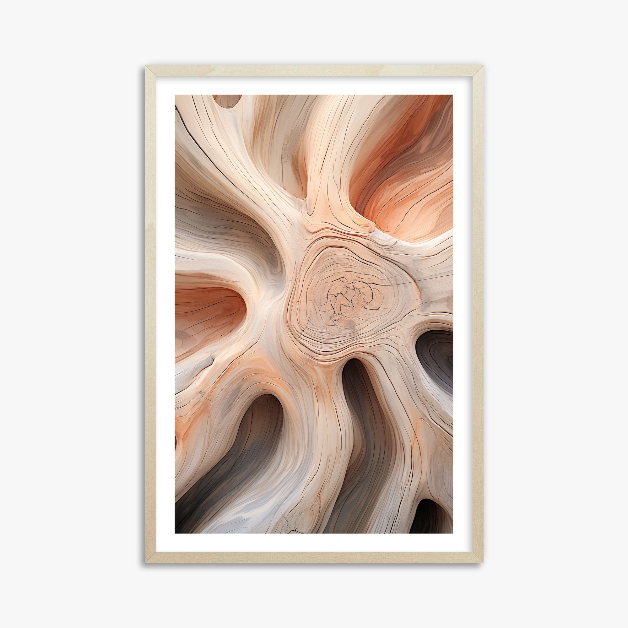 Rustic Twist, 61x91cm Framed Poster With Lime Wood Frame