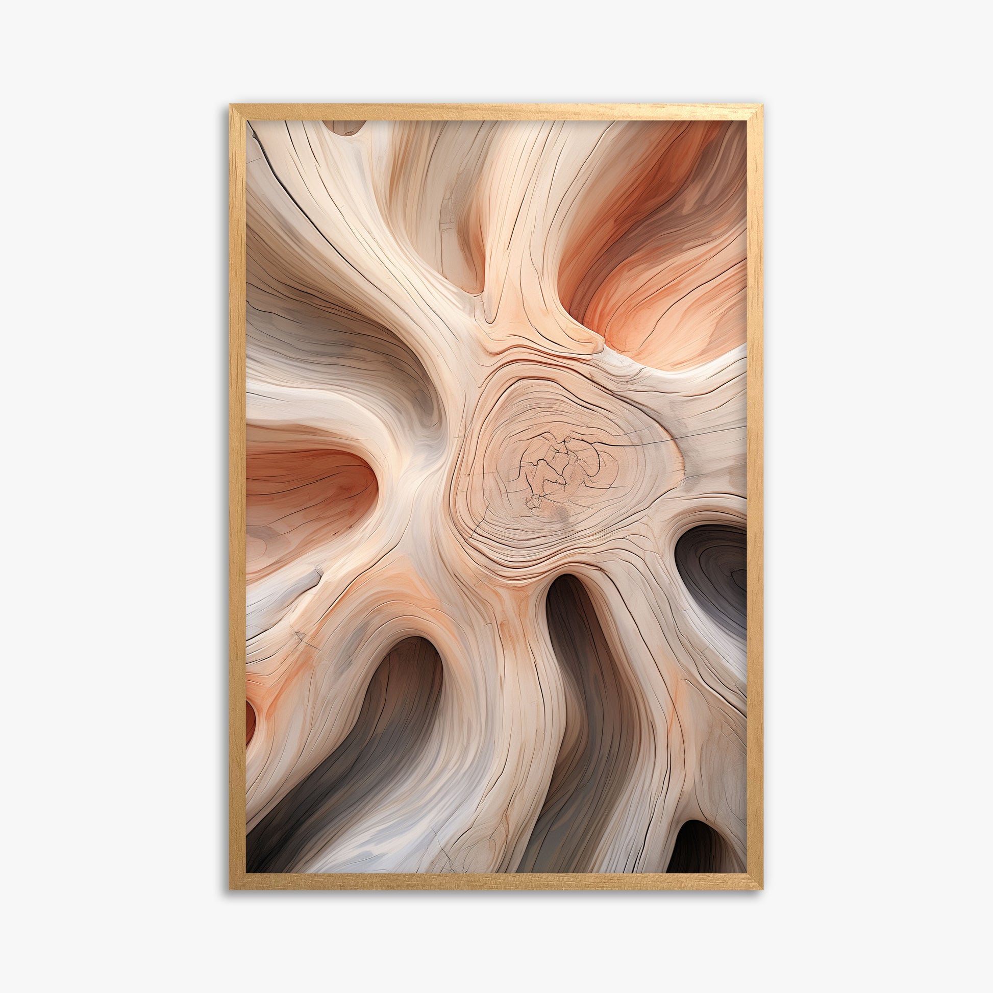 Rustic Twist, 61x91cm Framed Poster With Oak Frame