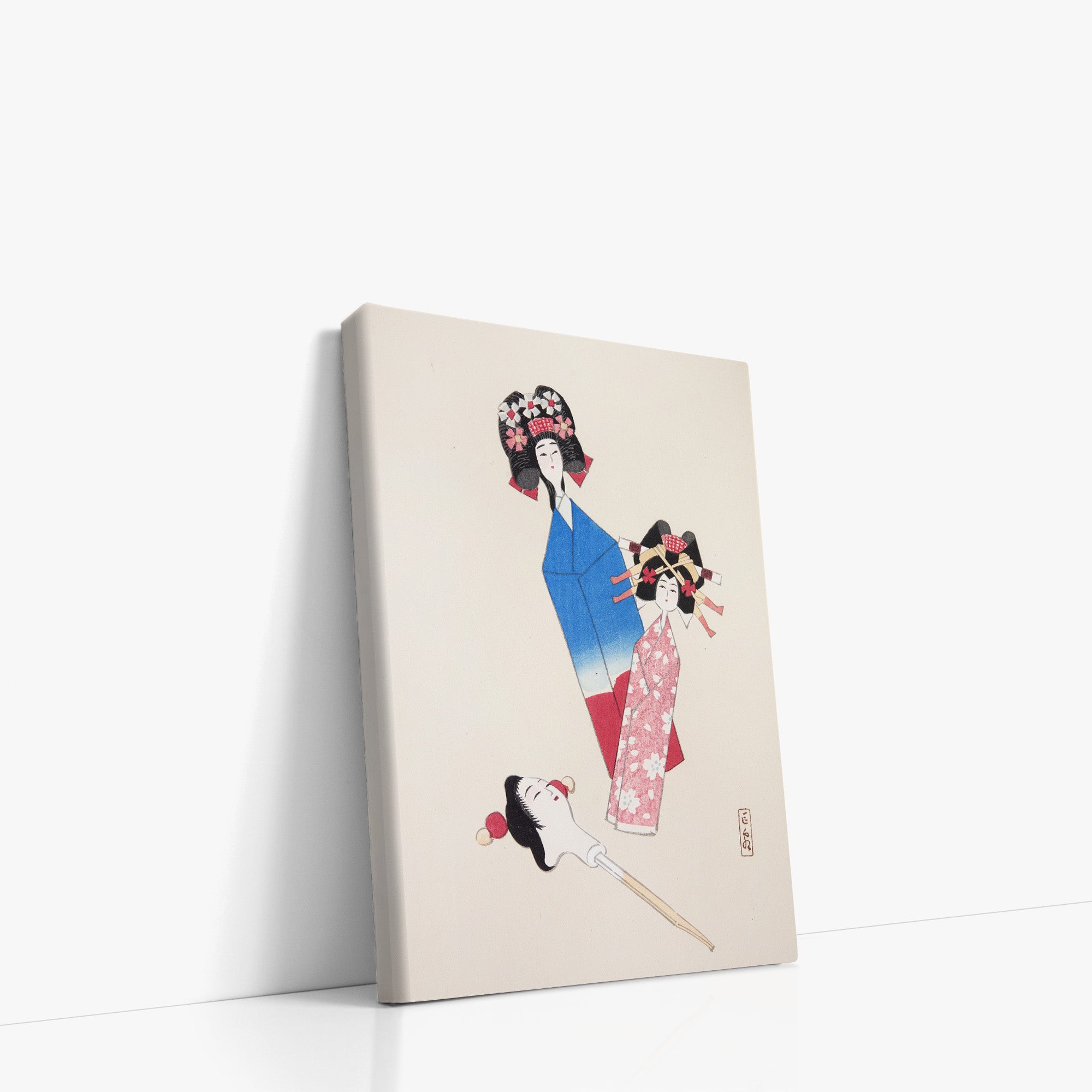 Kyosen's Collected Illustrations of Japanese Toys Nr. 1 ("Japanese Dolls Ensemble")