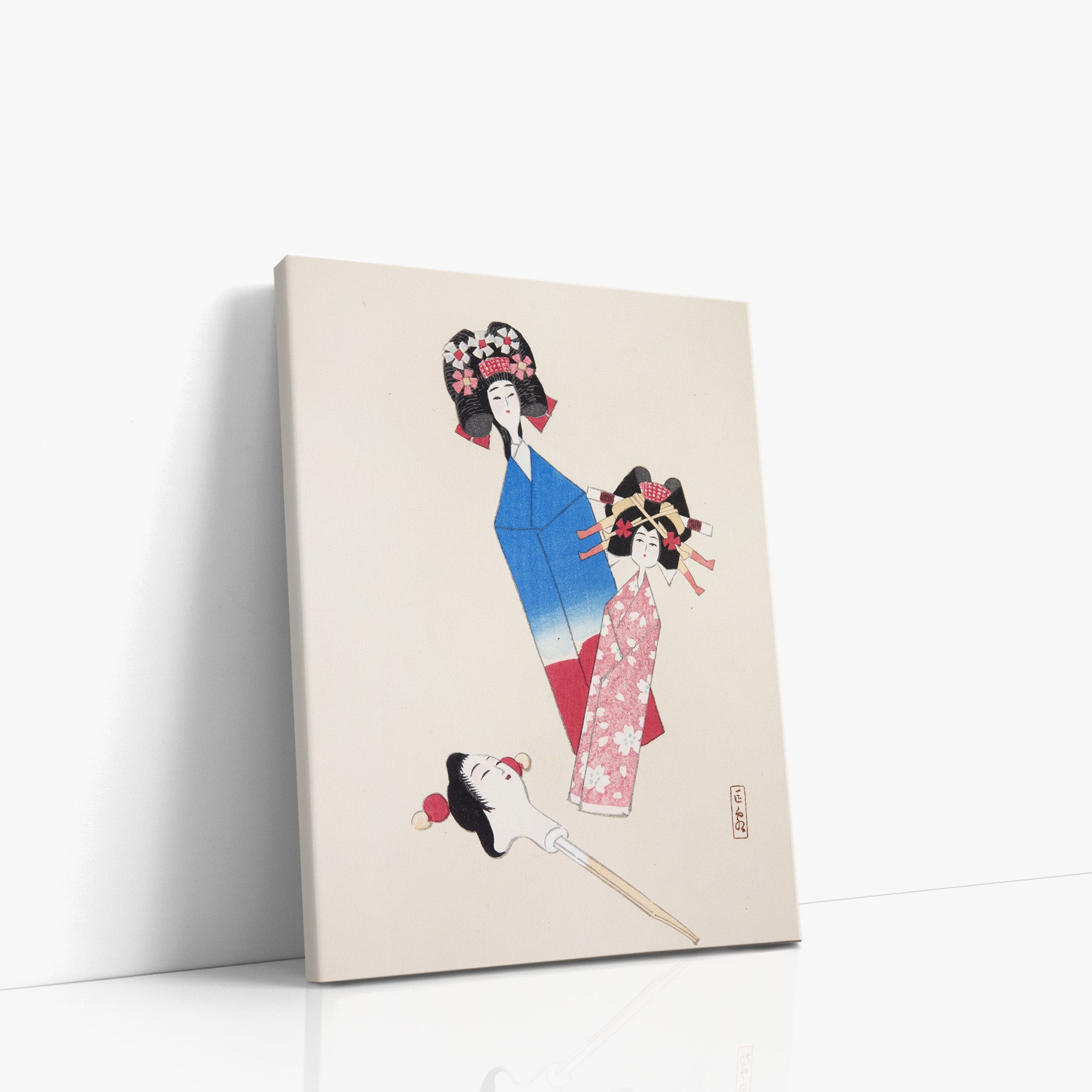 Kyosen's Collected Illustrations of Japanese Toys Nr. 1 ("Japanese Dolls Ensemble")