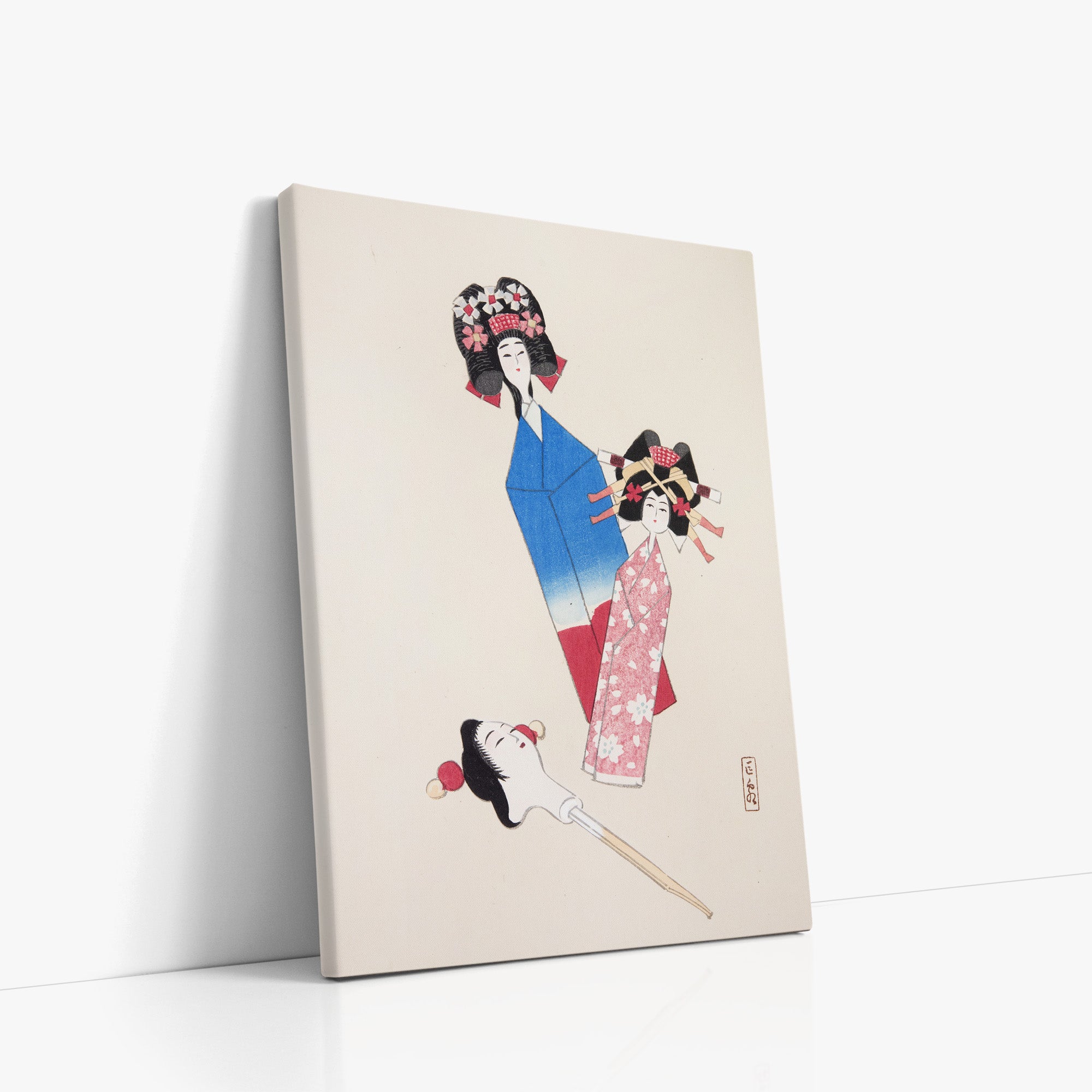 Kyosen's Collected Illustrations of Japanese Toys Nr. 1 ("Japanese Dolls Ensemble")
