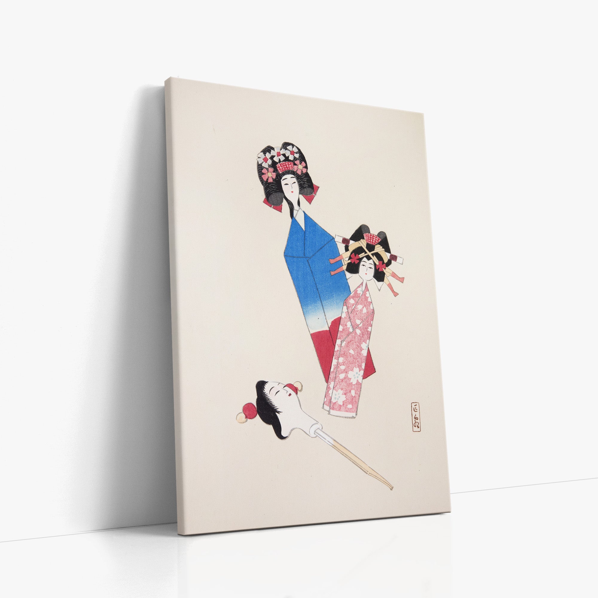 Kyosen's Collected Illustrations of Japanese Toys Nr. 1 ("Japanese Dolls Ensemble")