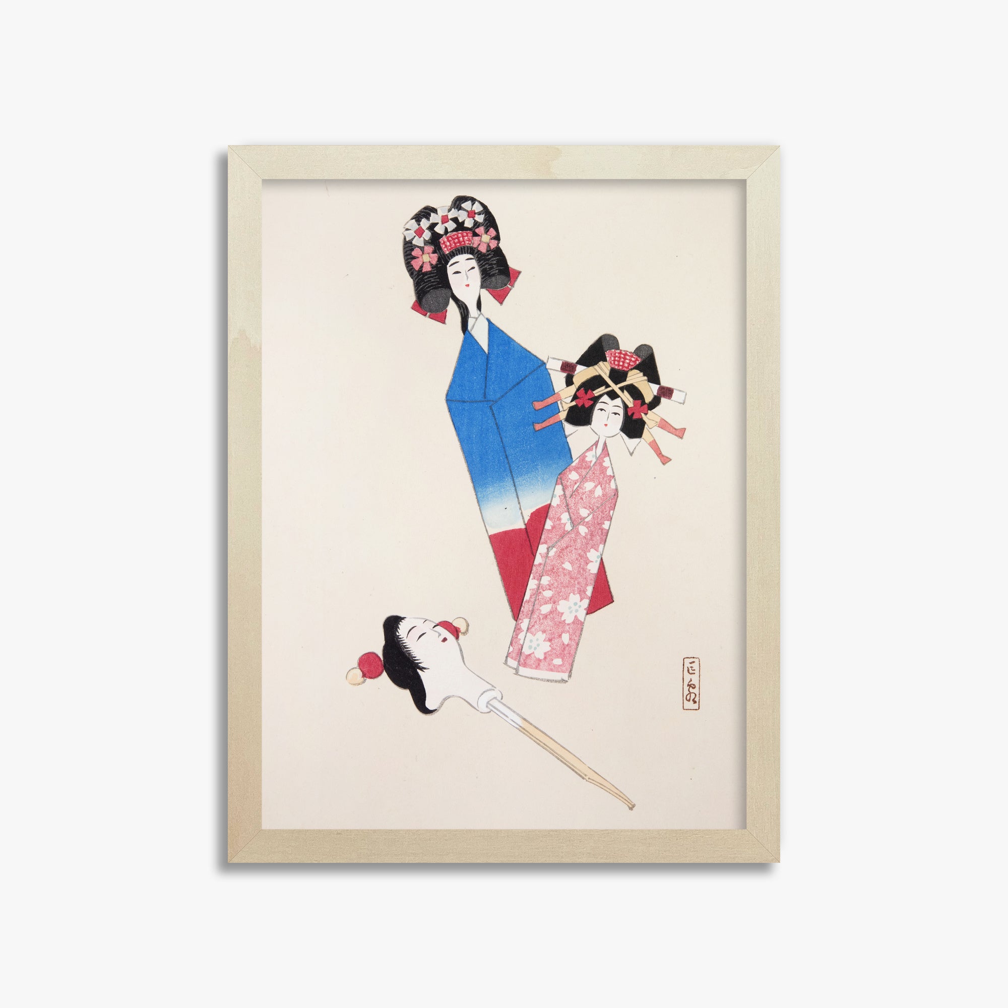 Kyosen's Collected Illustrations of Japanese Toys Nr. 1 ("Ensemble di bambole giapponesi")