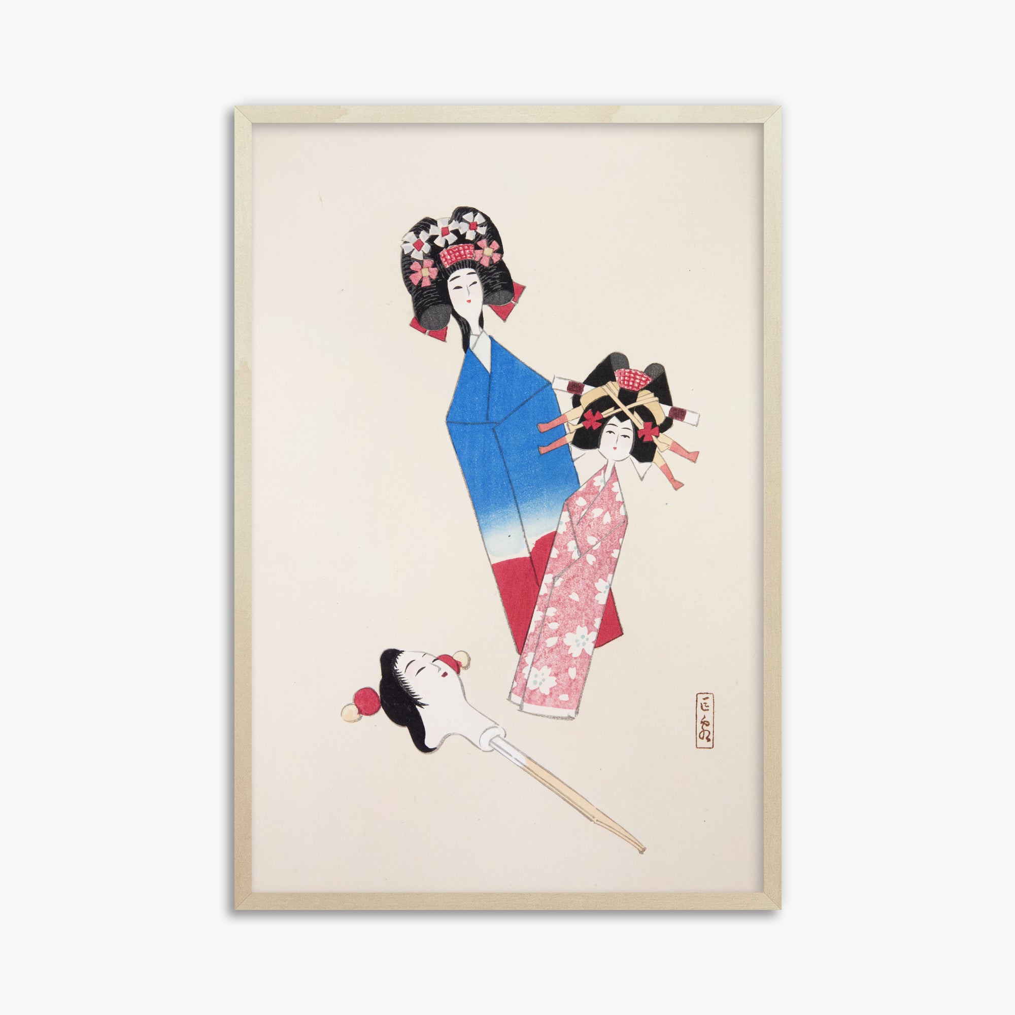 Kyosen's Collected Illustrations of Japanese Toys Nr. 1 ("Ensemble di bambole giapponesi")