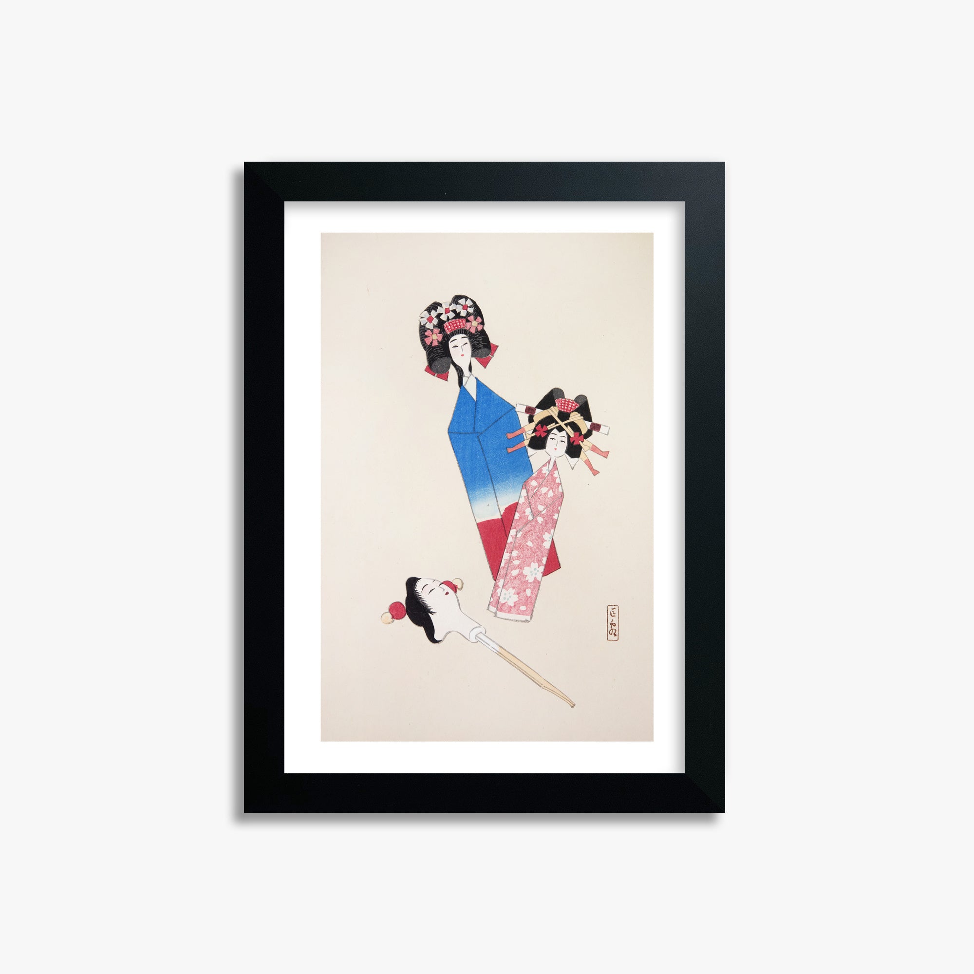 Kyosen's Collected Illustrations of Japanese Toys Nr. 1 ("Ensemble di bambole giapponesi")