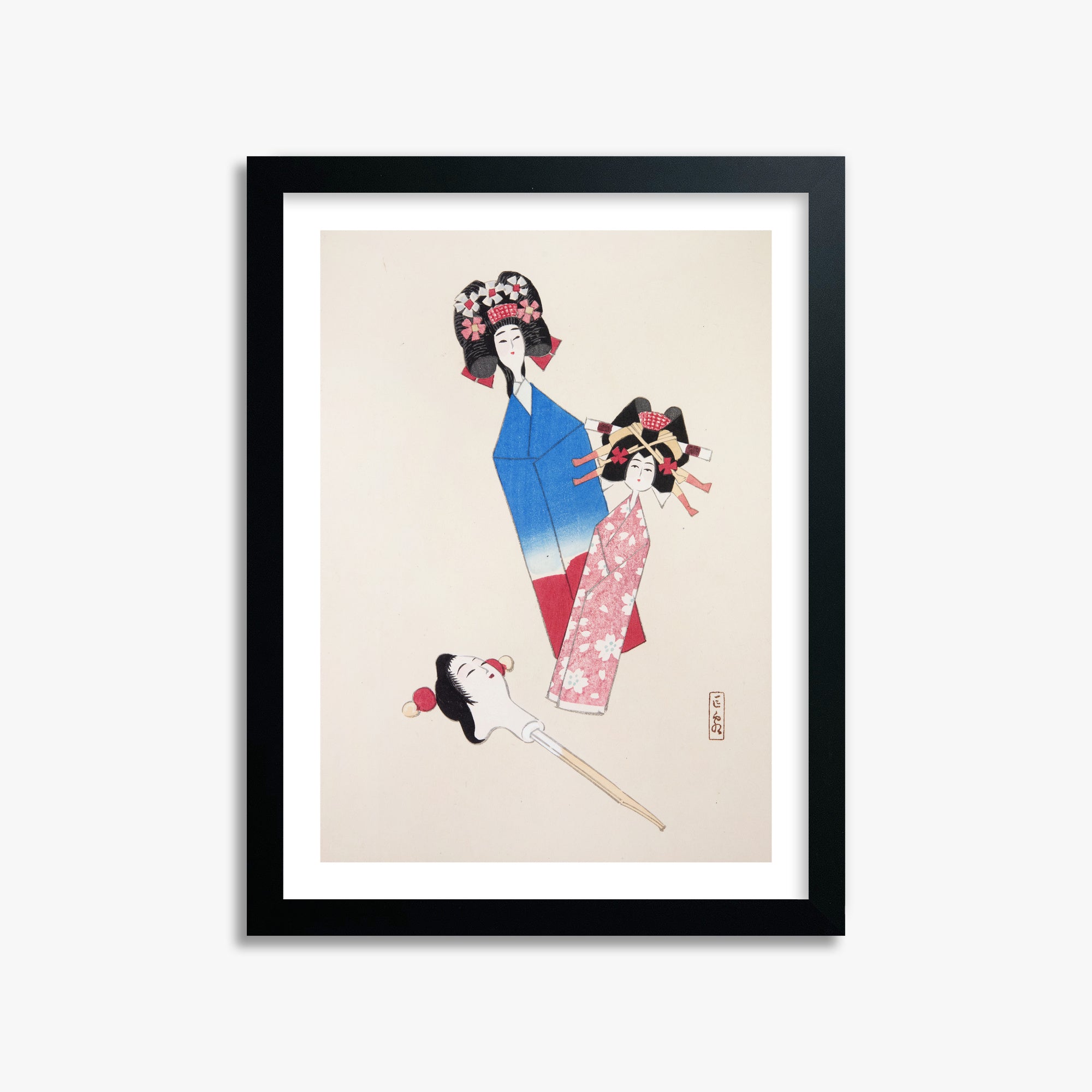 Kyosen's Collected Illustrations of Japanese Toys Nr. 1 ("Ensemble di bambole giapponesi")