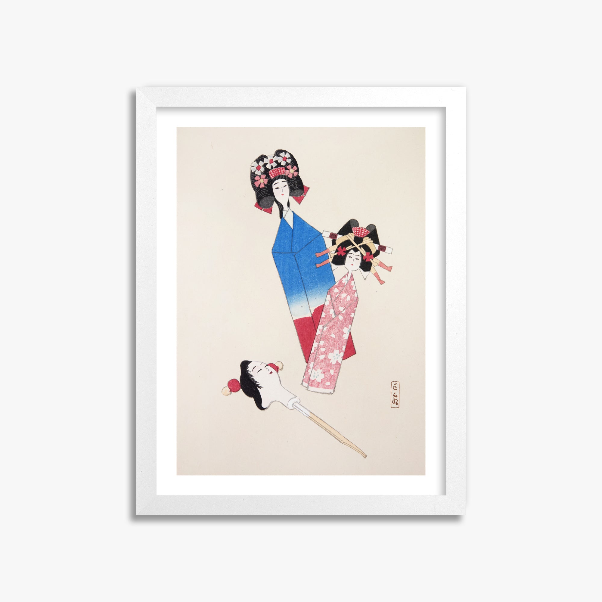 Kyosen's Collected Illustrations of Japanese Toys Nr. 1 ("Ensemble di bambole giapponesi")