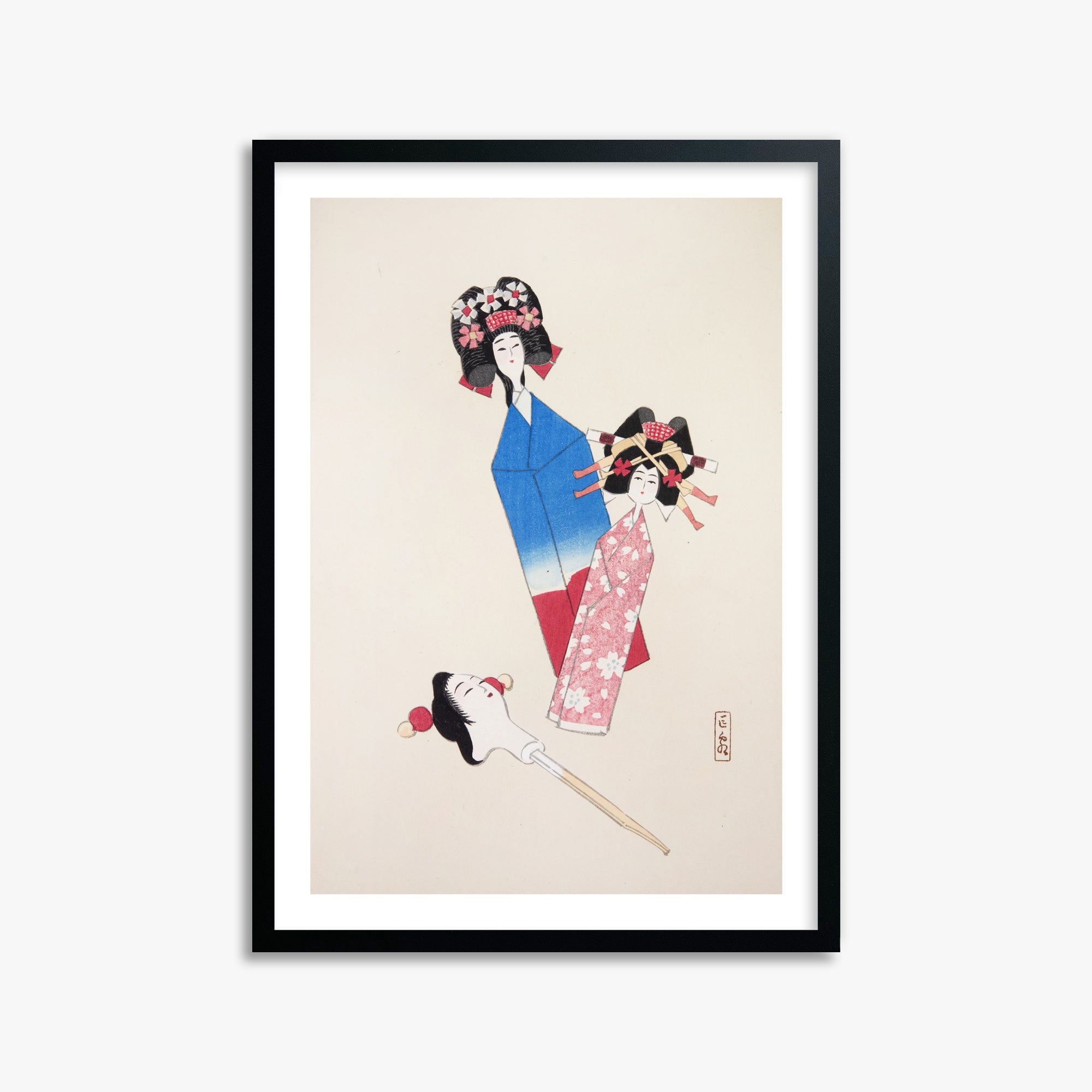 Kyosen's Collected Illustrations of Japanese Toys Nr. 1 ("Ensemble di bambole giapponesi")