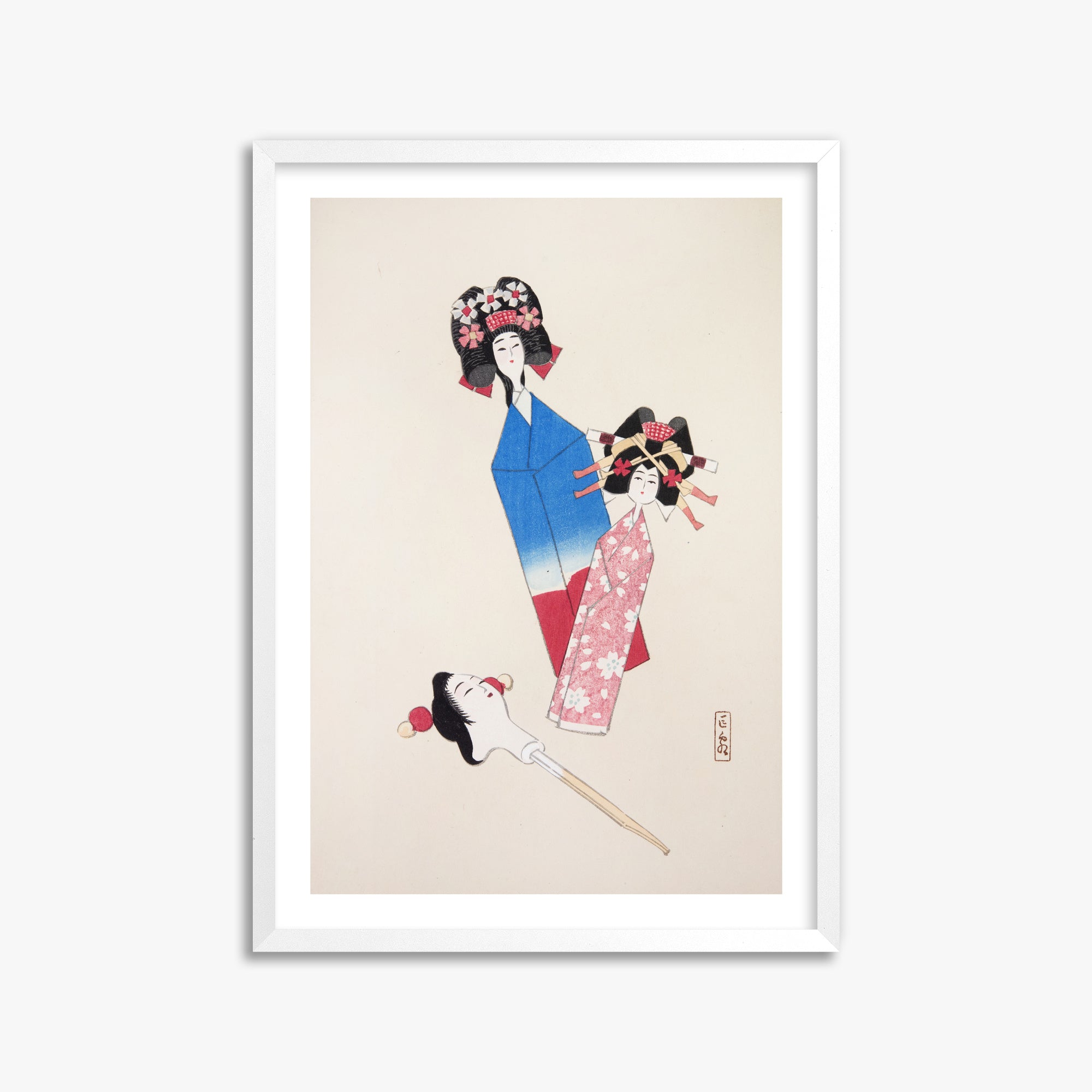 Kyosen's Collected Illustrations of Japanese Toys Nr. 1 ("Ensemble di bambole giapponesi")