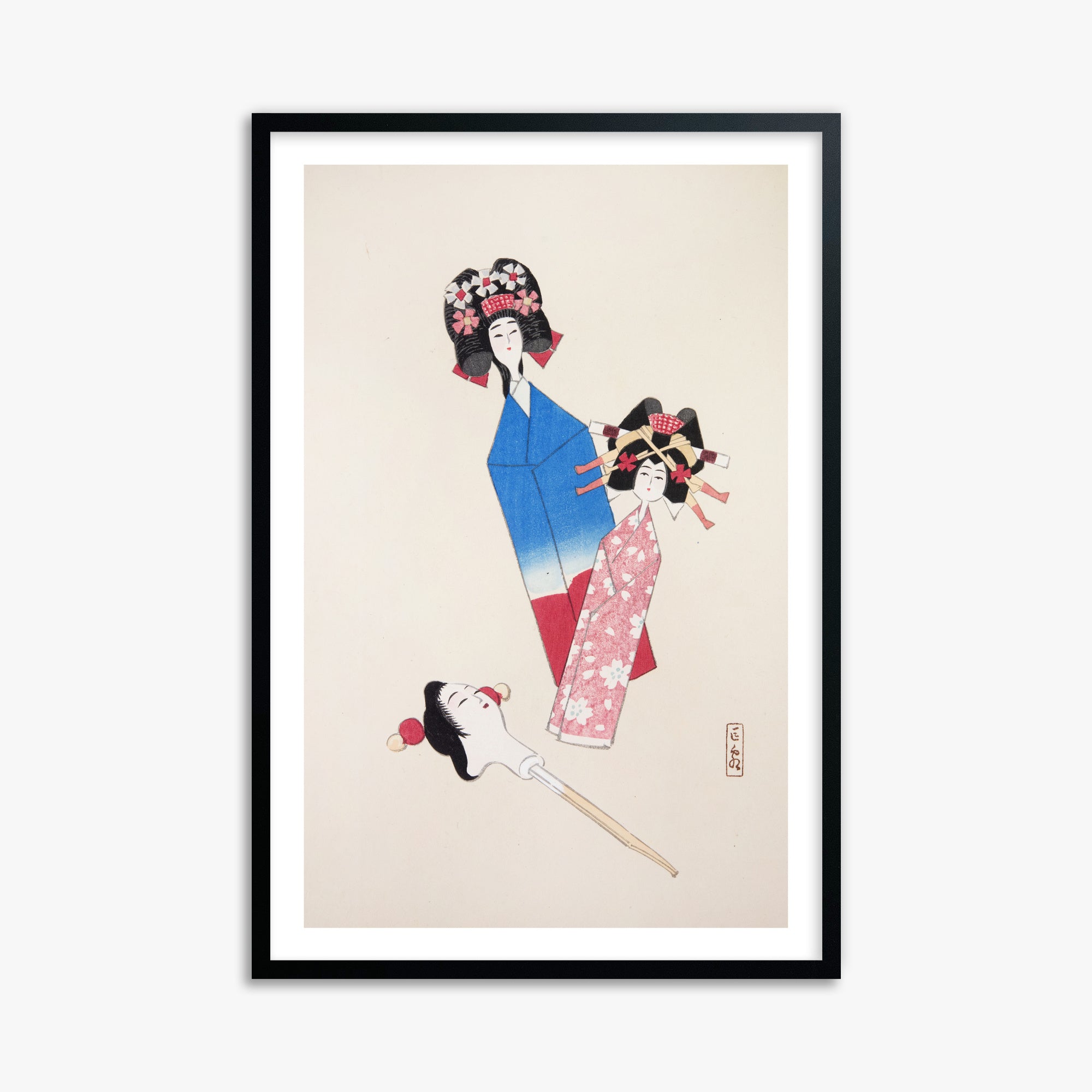 Kyosen's Collected Illustrations of Japanese Toys Nr. 1 ("Ensemble di bambole giapponesi")