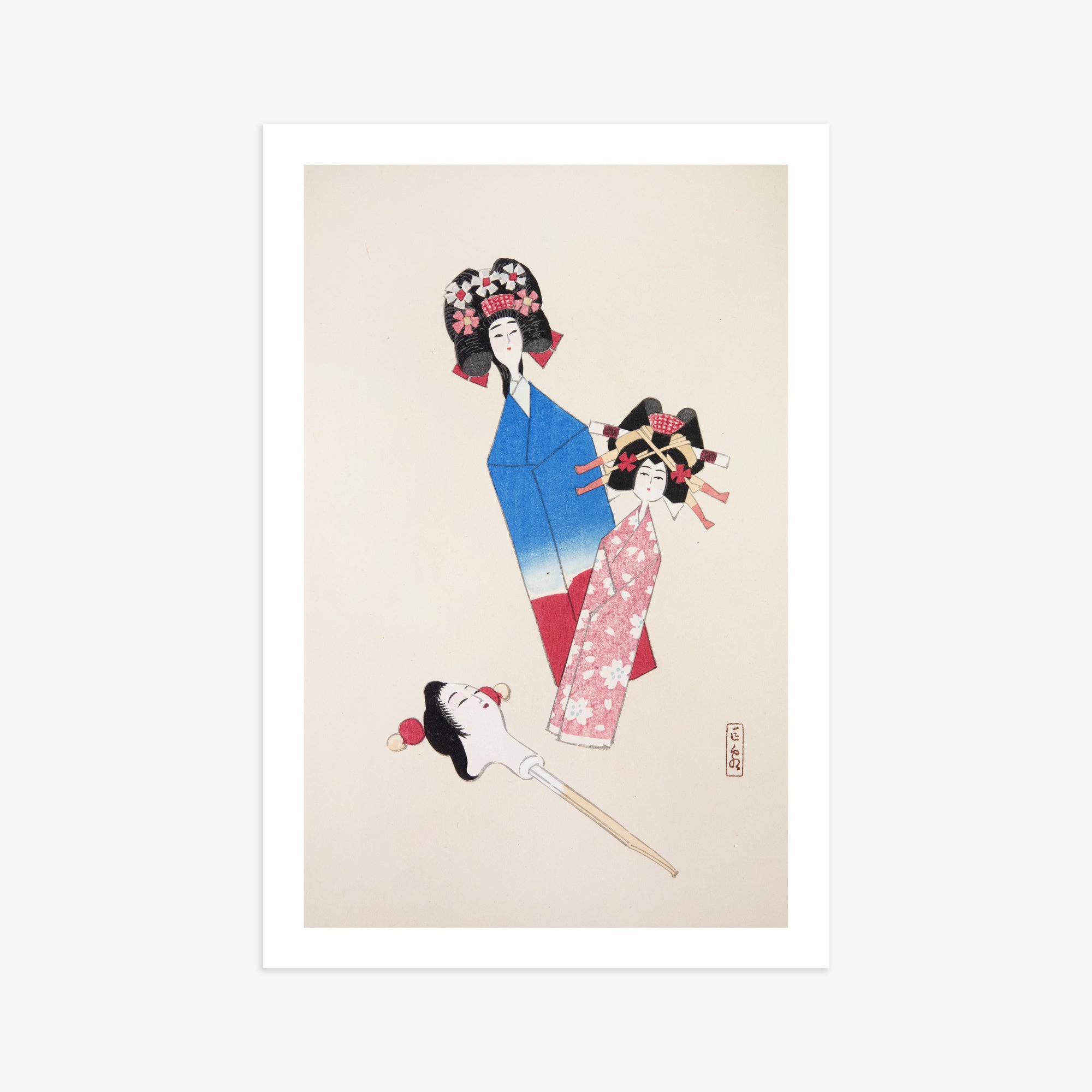 Kyosen's Collected Illustrations of Japanese Toys Nr. 1 ("Ensemble di bambole giapponesi")