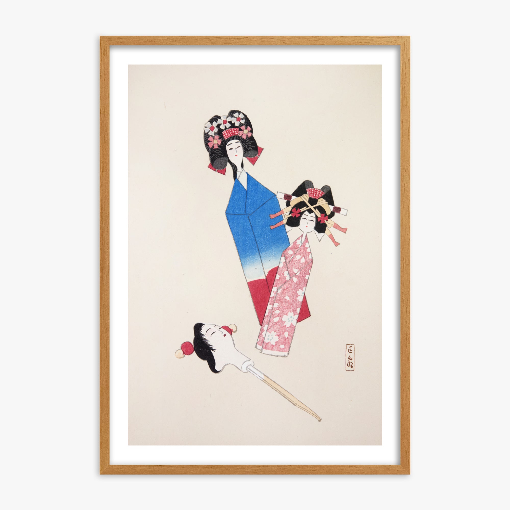 Kyosen's Collected Illustrations of Japanese Toys Nr. 1 ("Ensemble di bambole giapponesi")