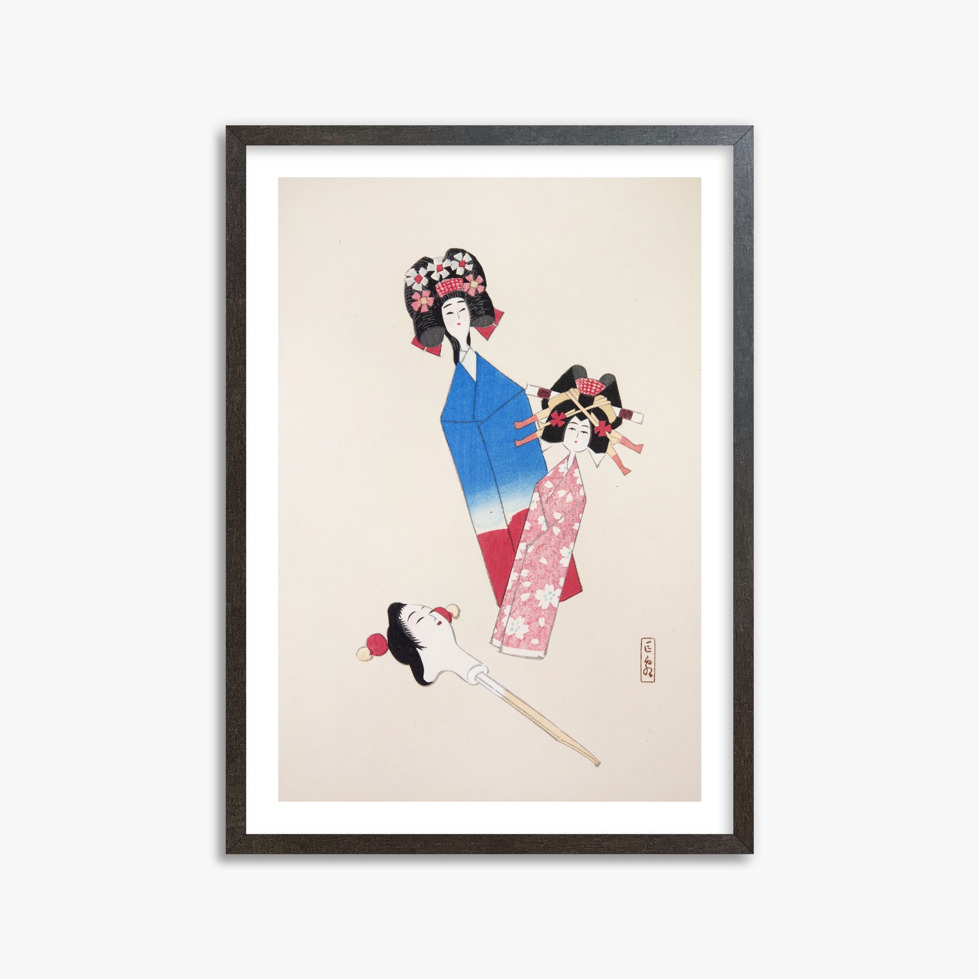 Kyosen's Collected Illustrations of Japanese Toys Nr. 1 ("Ensemble di bambole giapponesi")