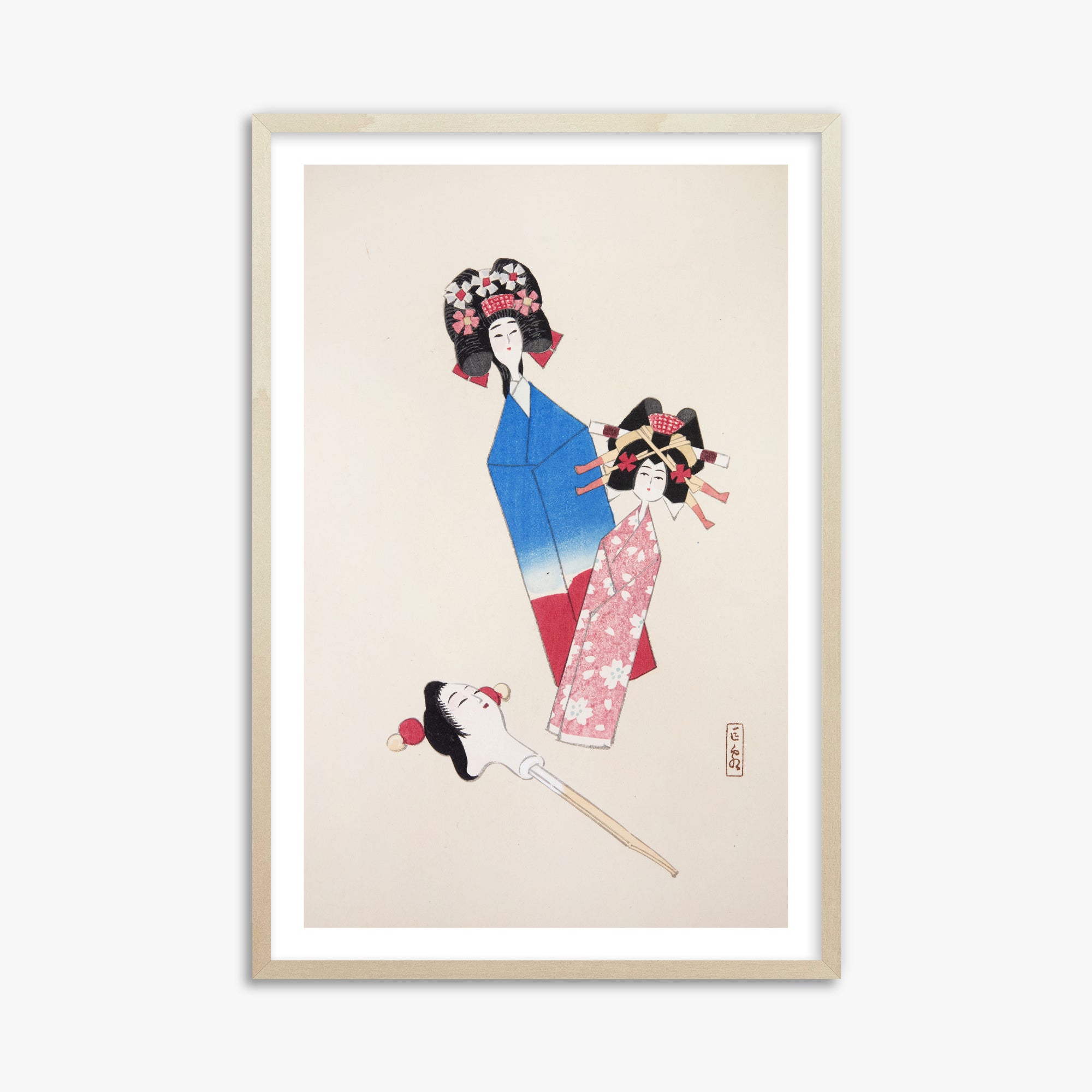Kyosen's Collected Illustrations of Japanese Toys Nr. 1 ("Ensemble di bambole giapponesi")