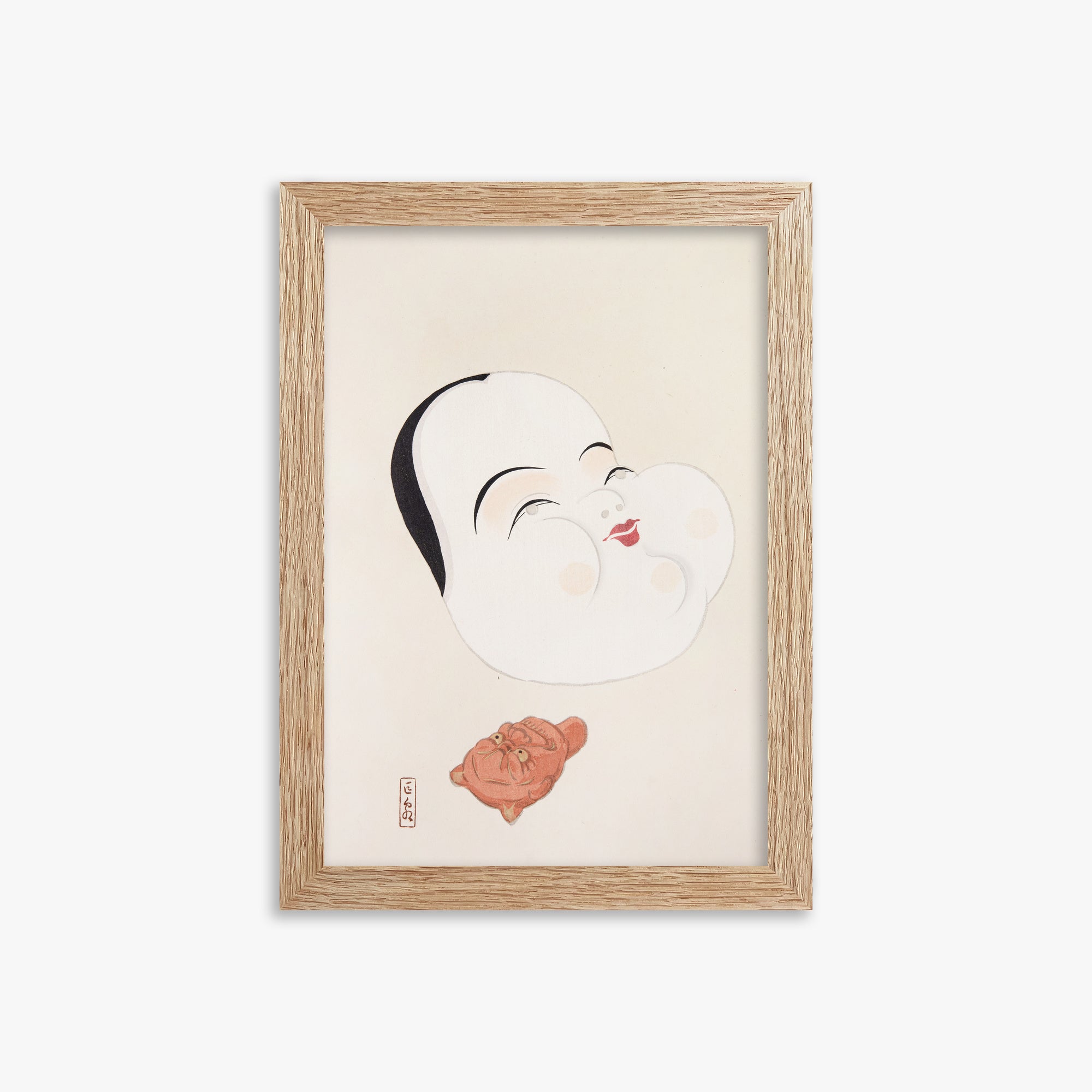 Kyosen's Collected Illustrations of Japanese Toys Nr. 4 ("Joyful Spirit Mask")