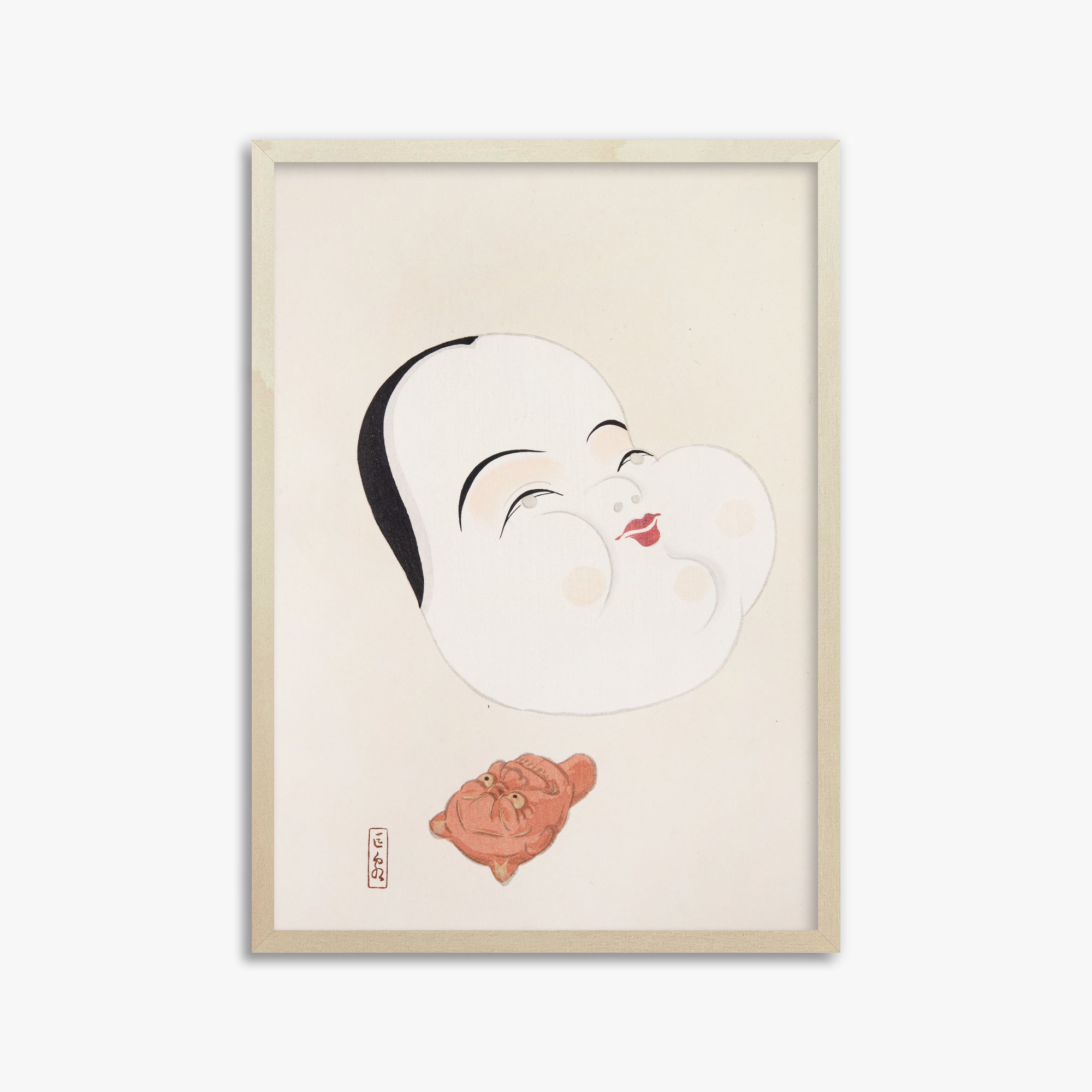 Kyosen's Collected Illustrations of Japanese Toys Nr. 4 ("Joyful Spirit Mask")