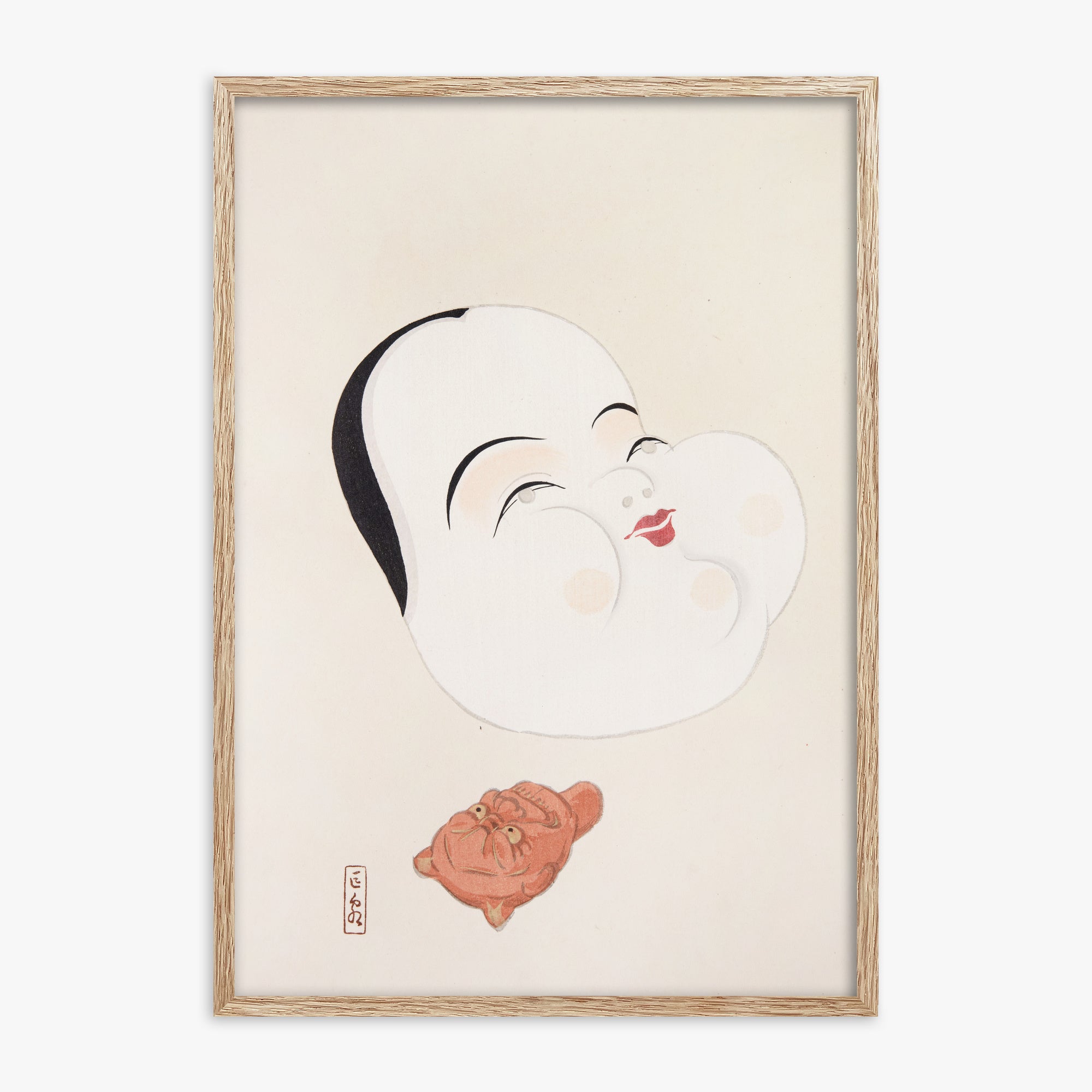 Kyosen's Collected Illustrations of Japanese Toys Nr. 4 ("Joyful Spirit Mask")