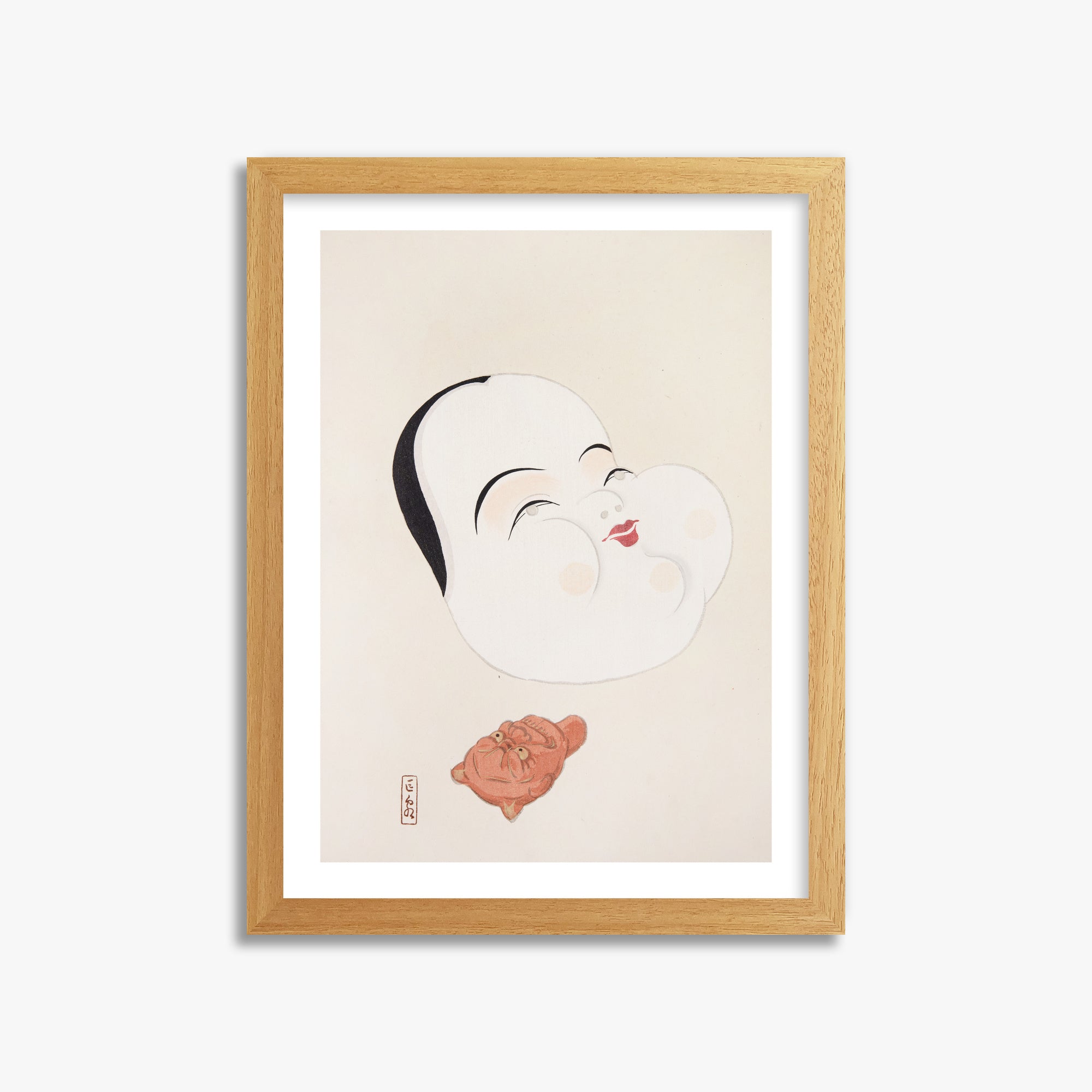 Kyosen's Collected Illustrations of Japanese Toys Nr. 4 ("Joyful Spirit Mask")