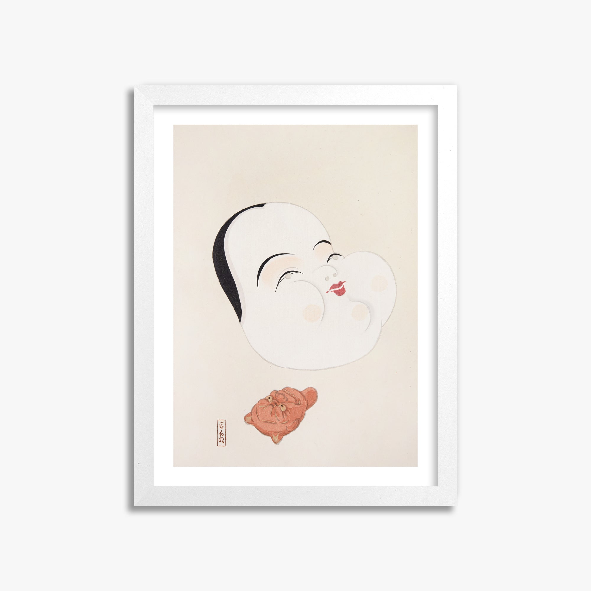 Kyosen's Collected Illustrations of Japanese Toys Nr. 4 ("Joyful Spirit Mask")