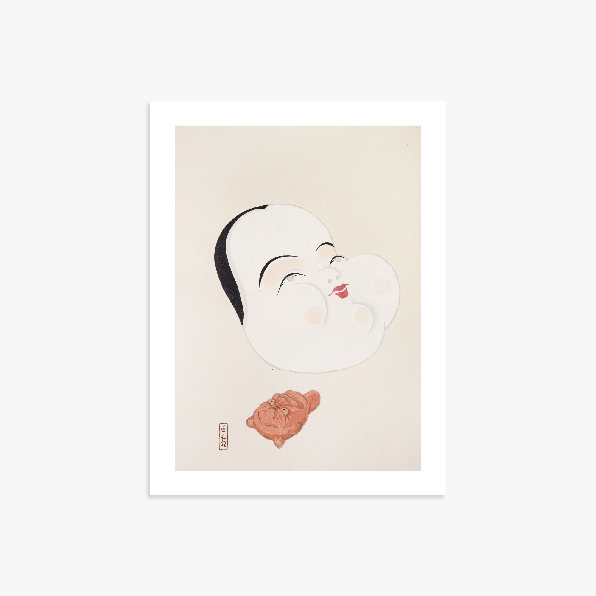 Kyosen's Collected Illustrations of Japanese Toys Nr. 4 ("Joyful Spirit Mask")