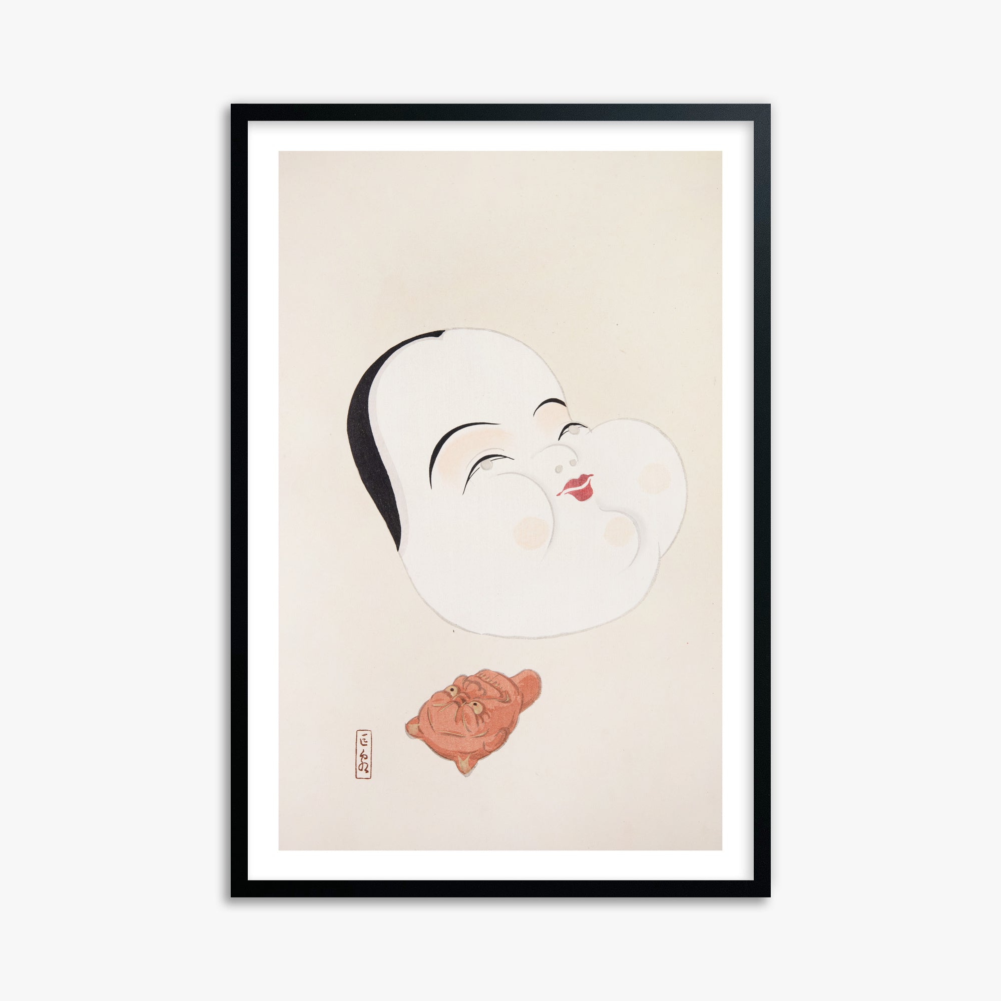Kyosen's Collected Illustrations of Japanese Toys Nr. 4 ("Joyful Spirit Mask")