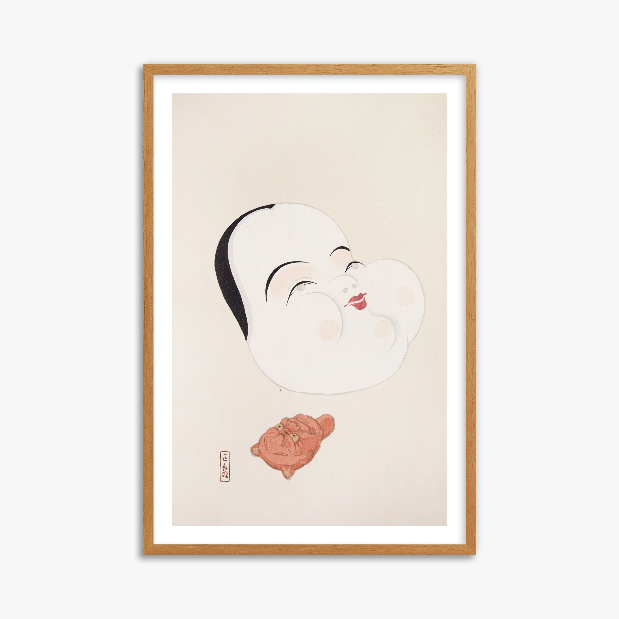 Kyosen's Collected Illustrations of Japanese Toys Nr. 4 ("Joyful Spirit Mask")
