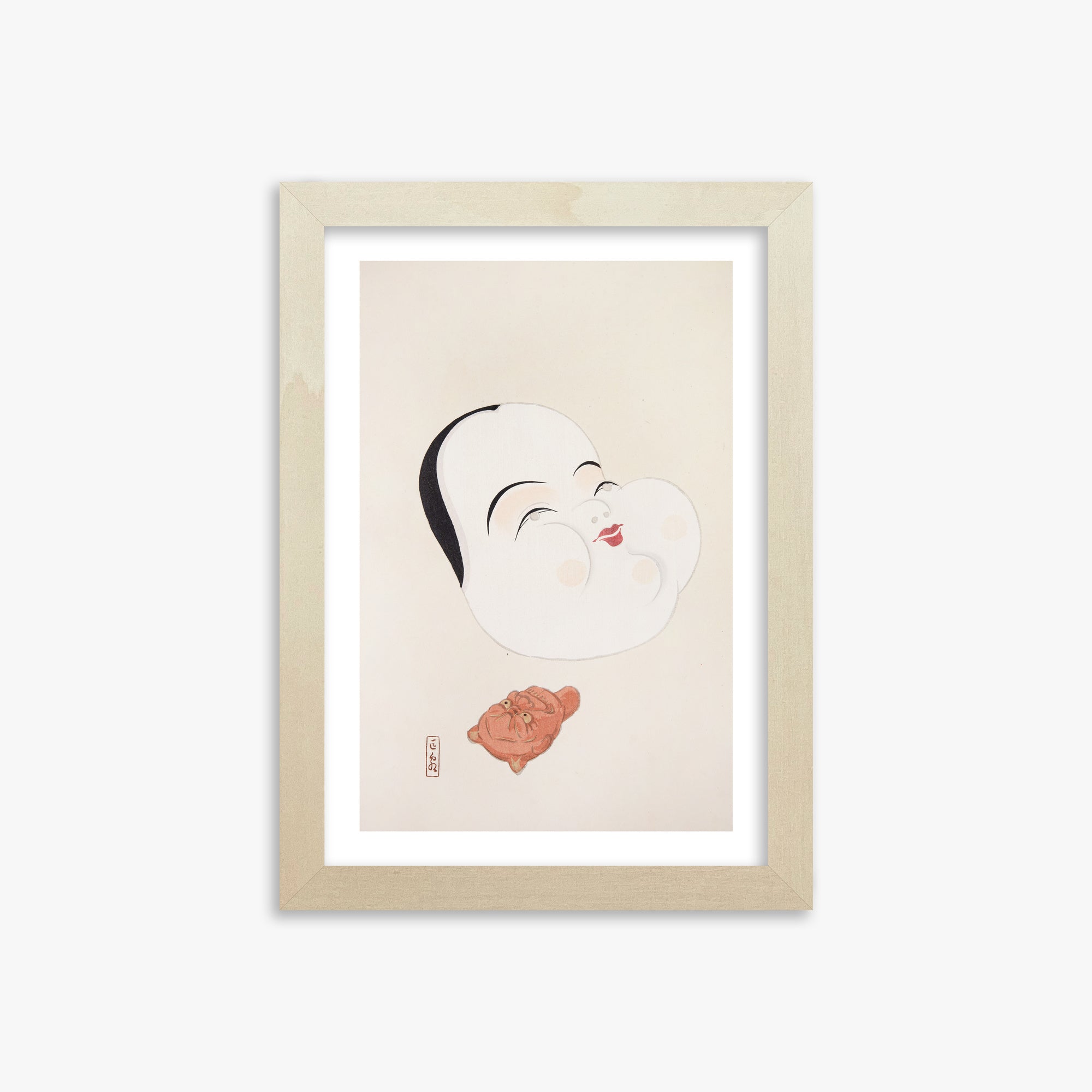 Kyosen's Collected Illustrations of Japanese Toys Nr. 4 ("Joyful Spirit Mask")