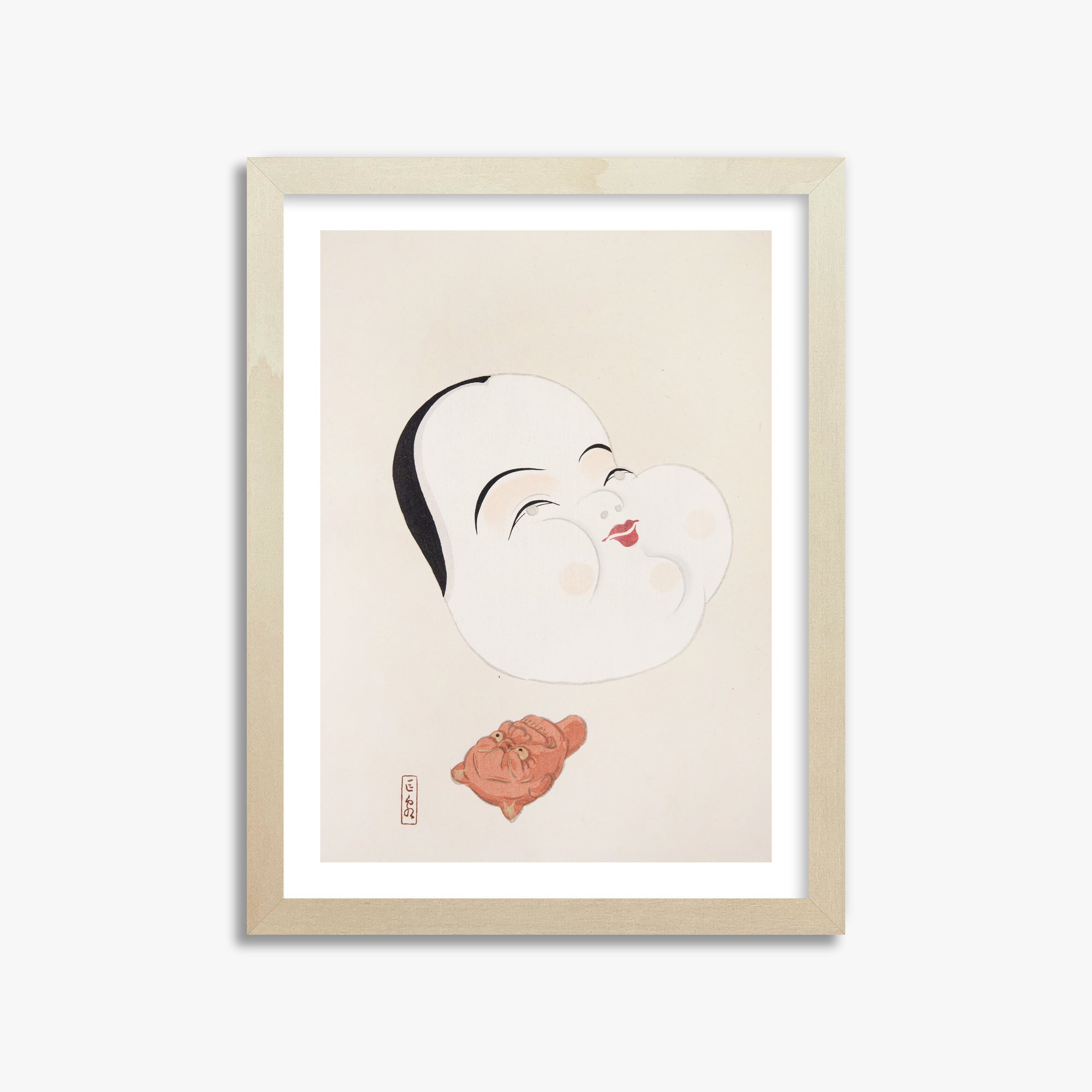 Kyosen's Collected Illustrations of Japanese Toys Nr. 4 ("Joyful Spirit Mask")