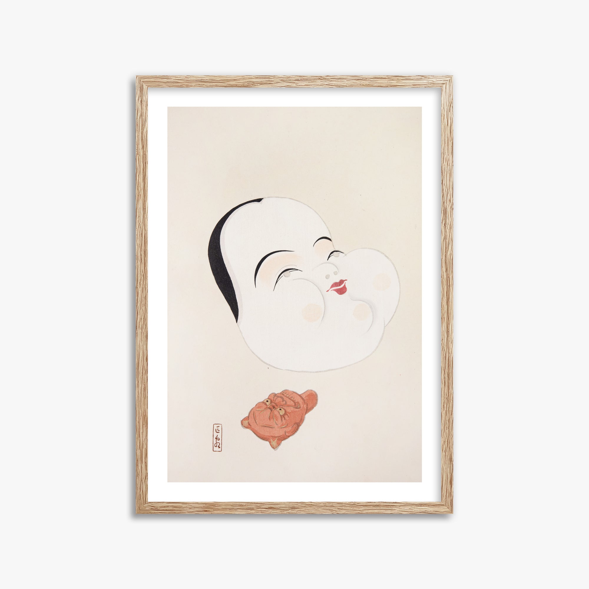 Kyosen's Collected Illustrations of Japanese Toys Nr. 4 ("Joyful Spirit Mask")