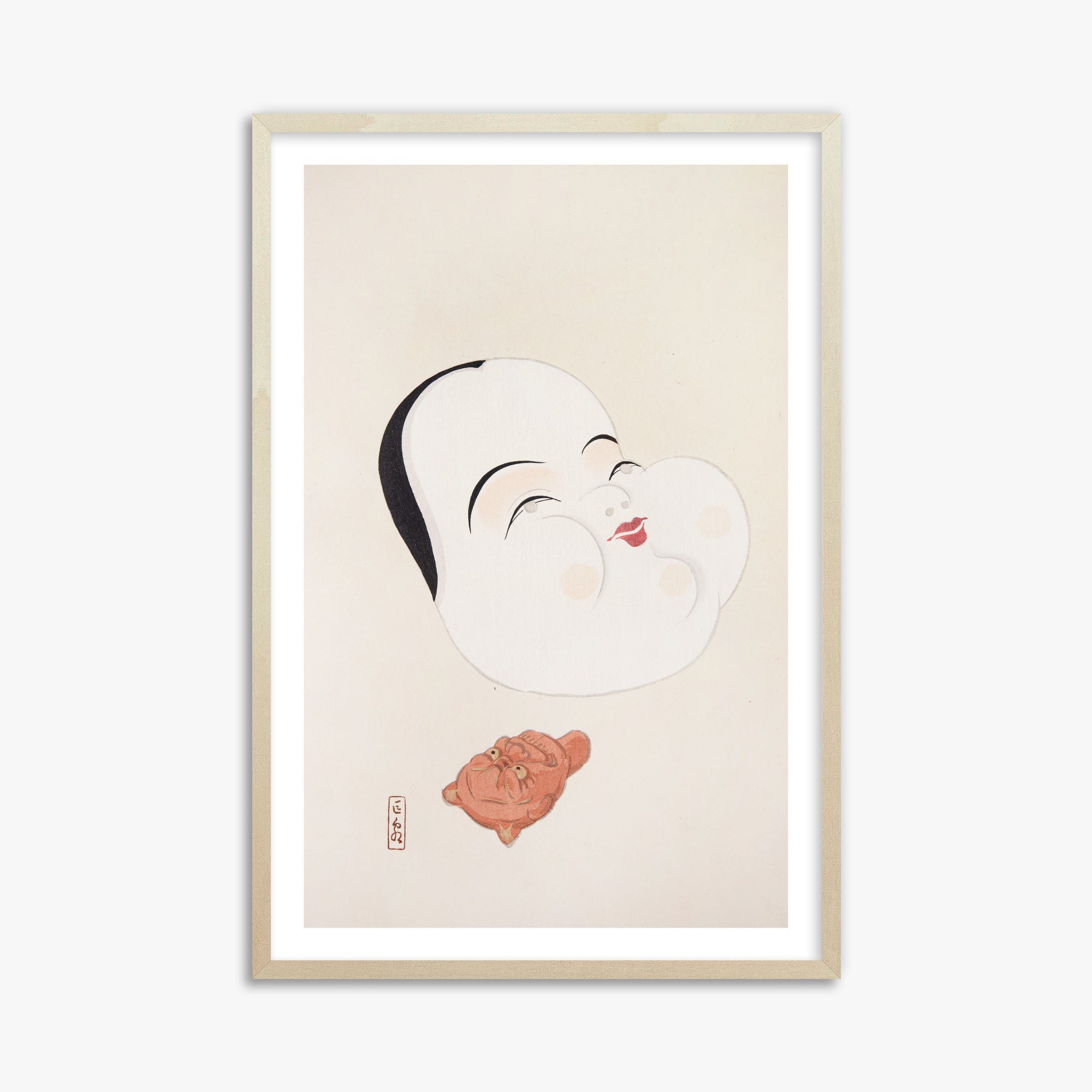 Kyosen's Collected Illustrations of Japanese Toys Nr. 4 ("Joyful Spirit Mask")