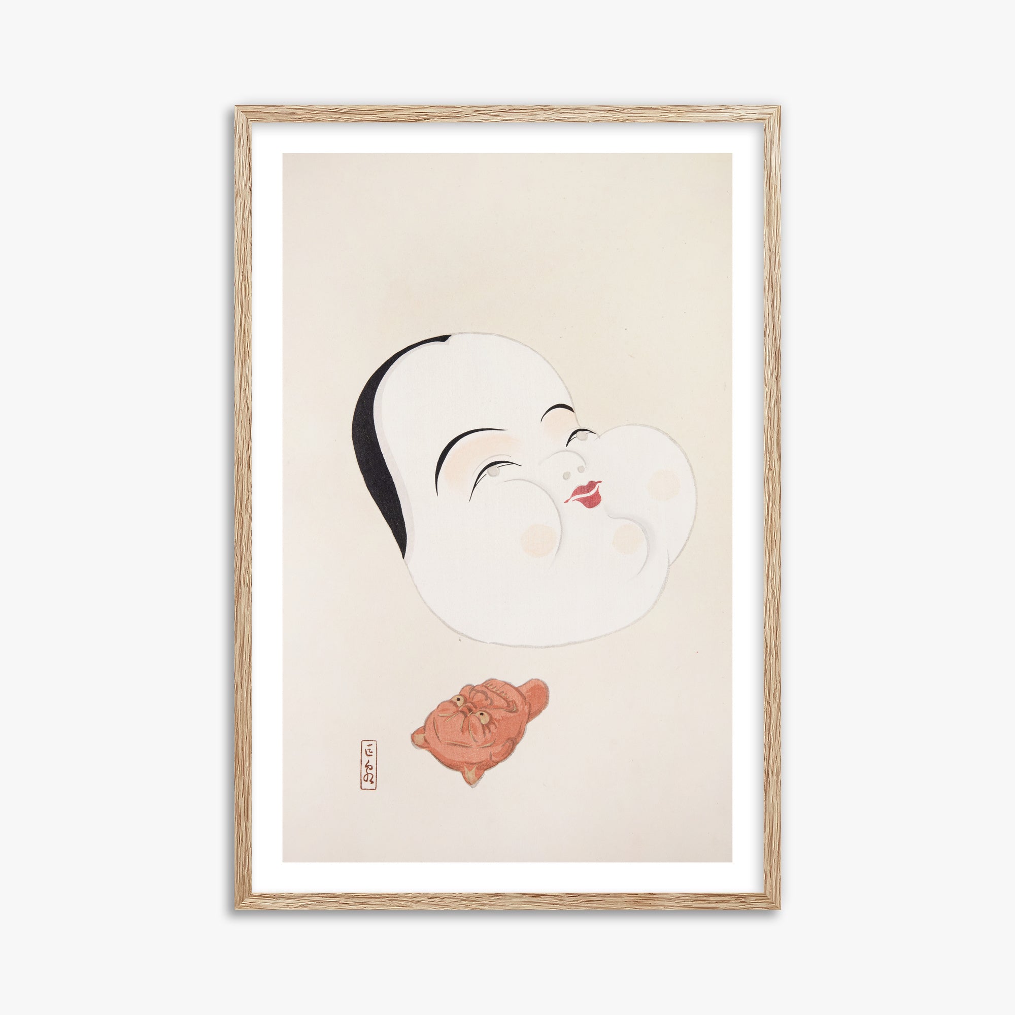 Kyosen's Collected Illustrations of Japanese Toys Nr. 4 ("Joyful Spirit Mask")