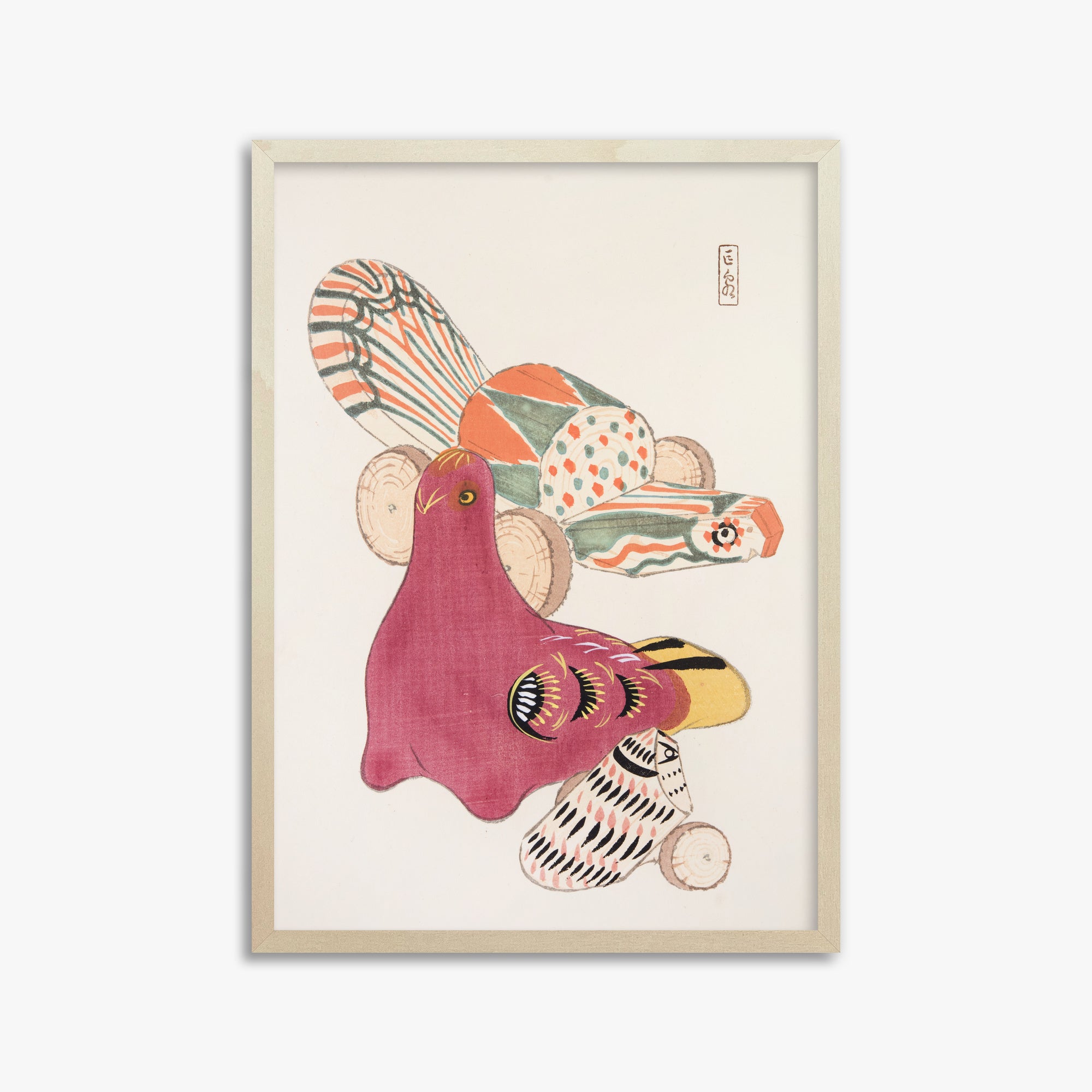 Kyosen's Collected Illustrations of Japanese Toys Nr. 6 ("Patchwork Bird")