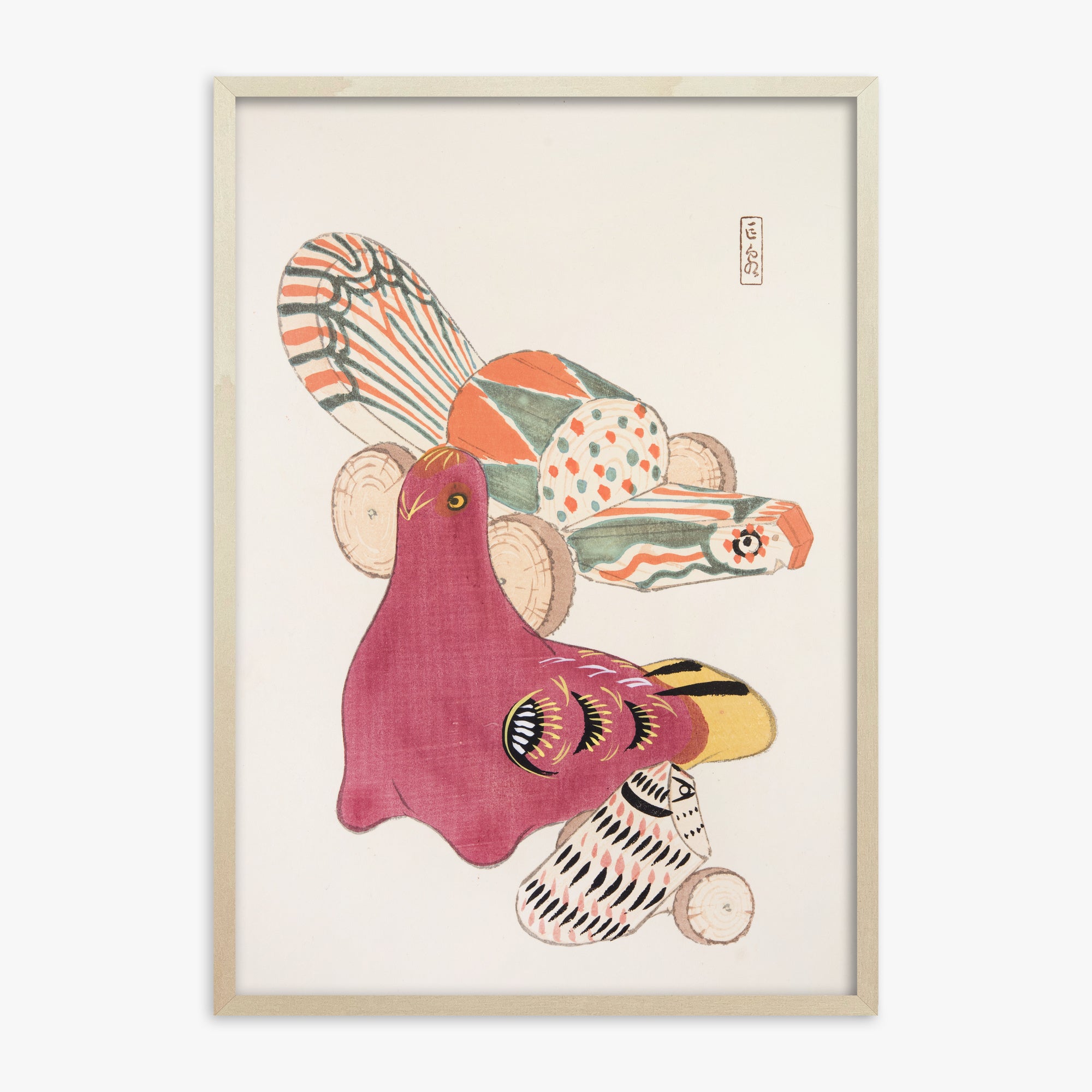 Kyosen's Collected Illustrations of Japanese Toys Nr. 6 ("Patchwork Bird")