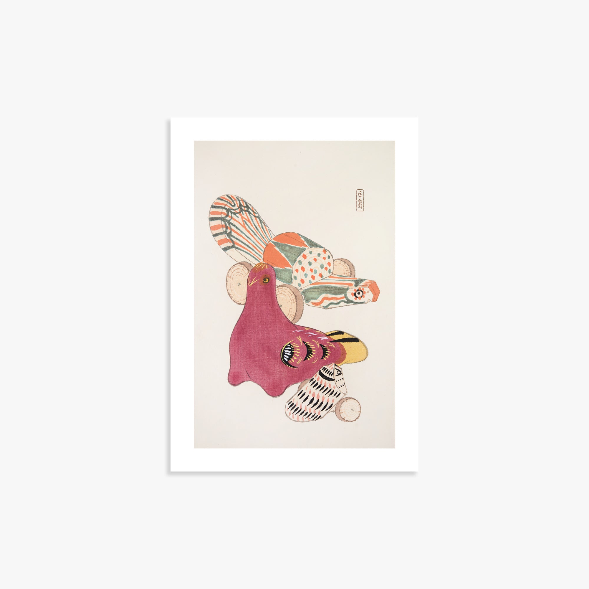 Kyosen's Collected Illustrations of Japanese Toys Nr. 6 ("Patchwork Bird")