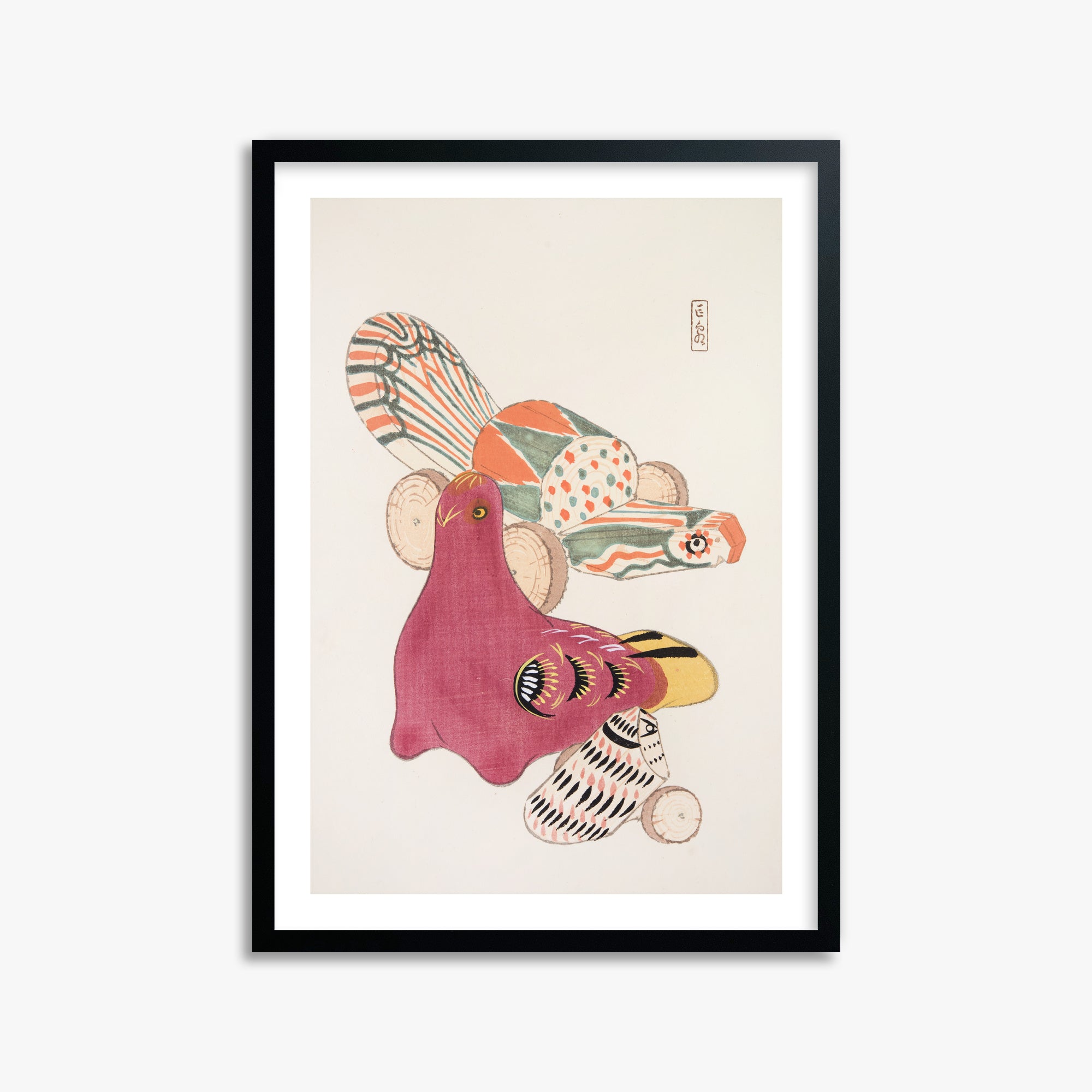 Kyosen's Collected Illustrations of Japanese Toys Nr. 6 ("Patchwork Bird")
