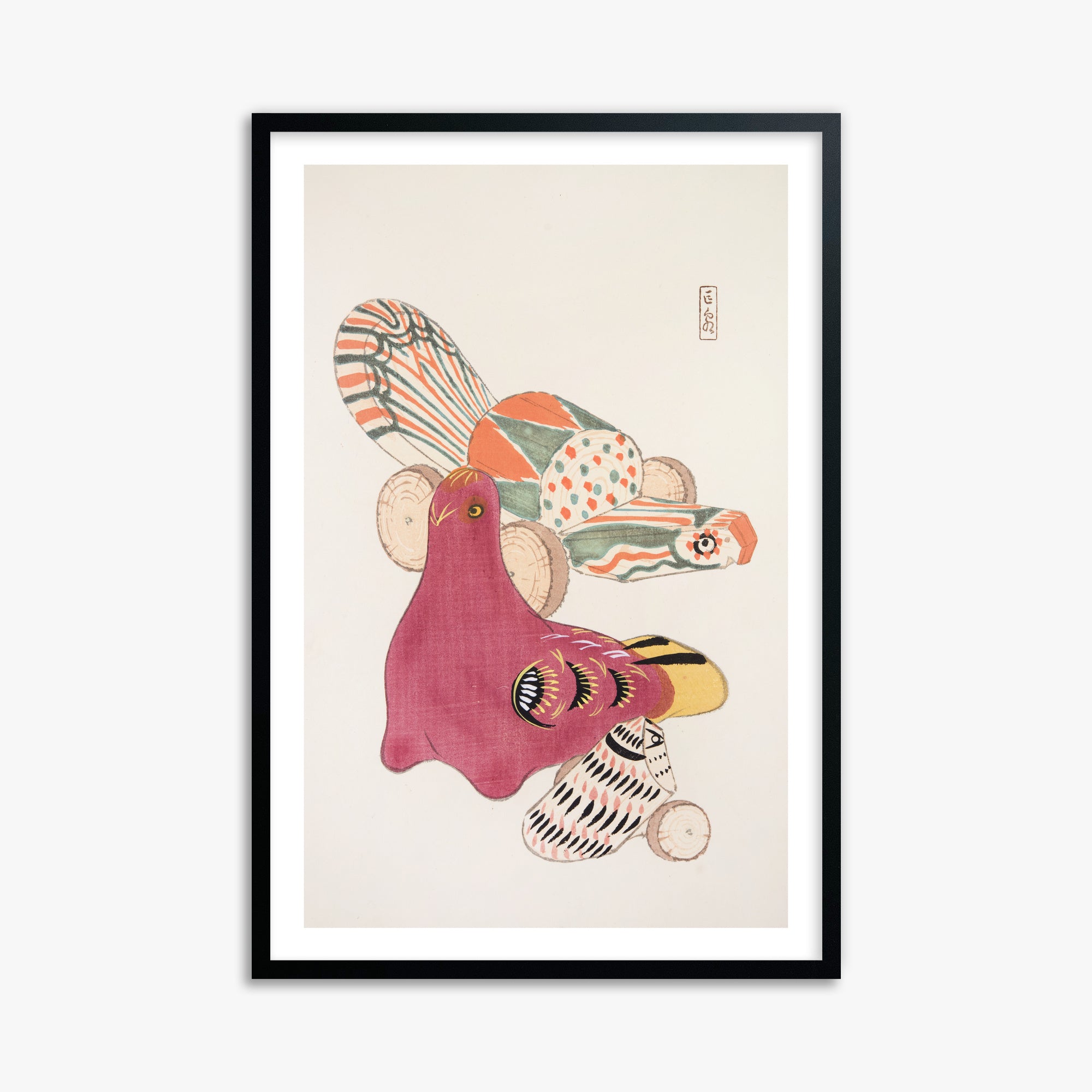 Kyosen's Collected Illustrations of Japanese Toys Nr. 6 ("Patchwork Bird")