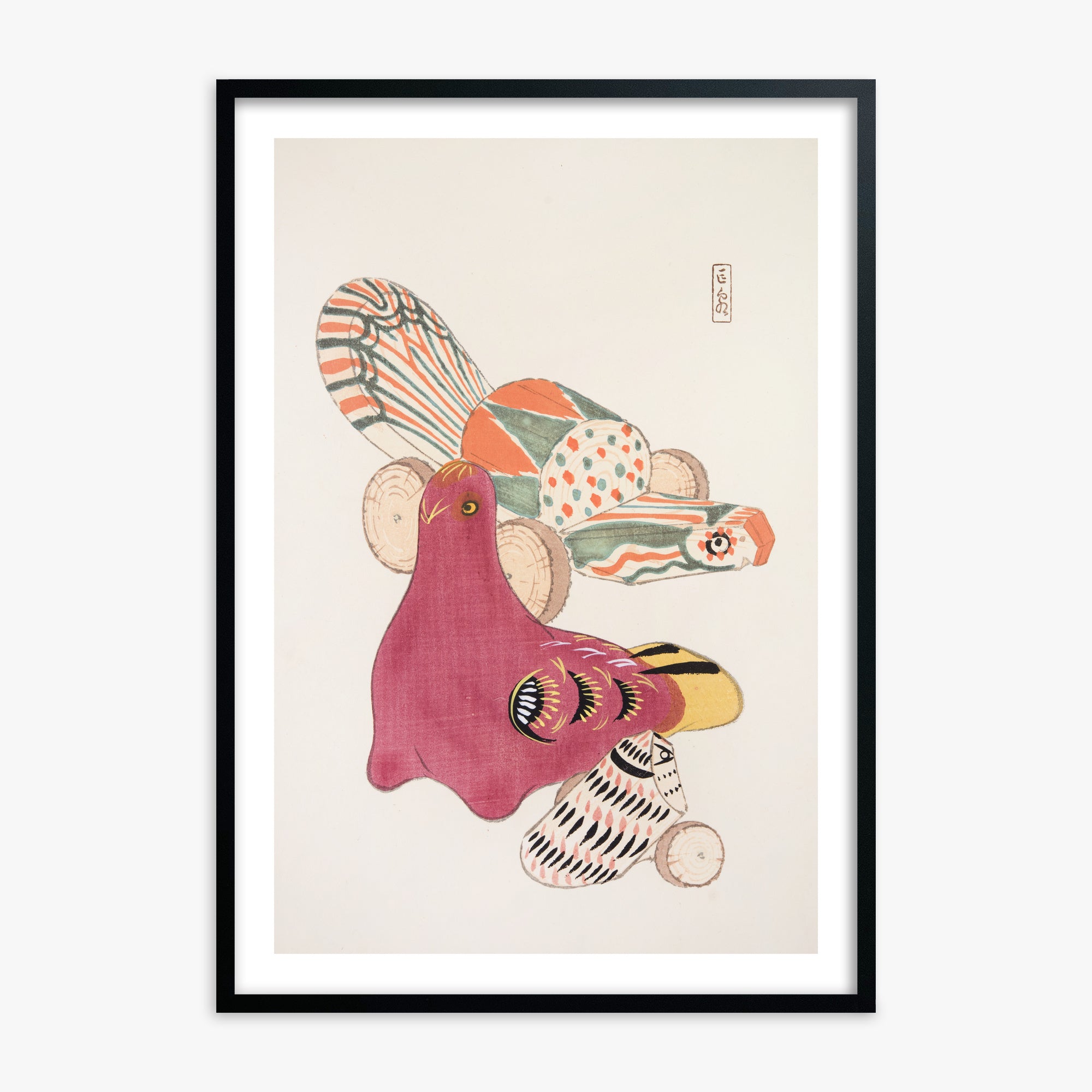 Kyosen's Collected Illustrations of Japanese Toys Nr. 6 ("Patchwork Bird")