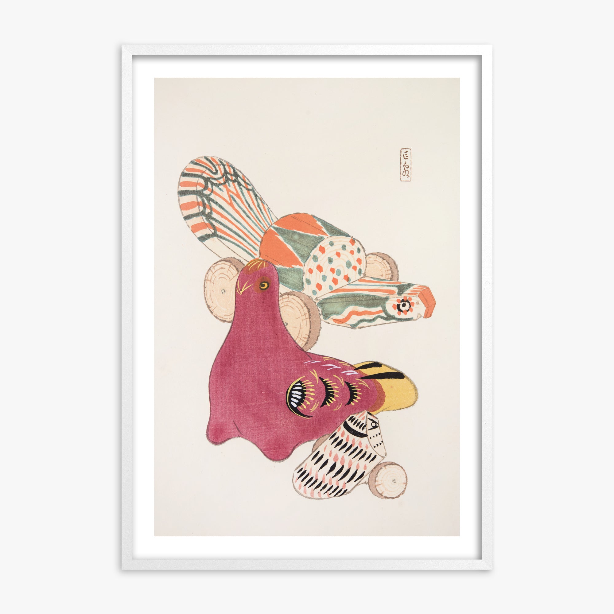 Kyosen's Collected Illustrations of Japanese Toys Nr. 6 ("Patchwork Bird")