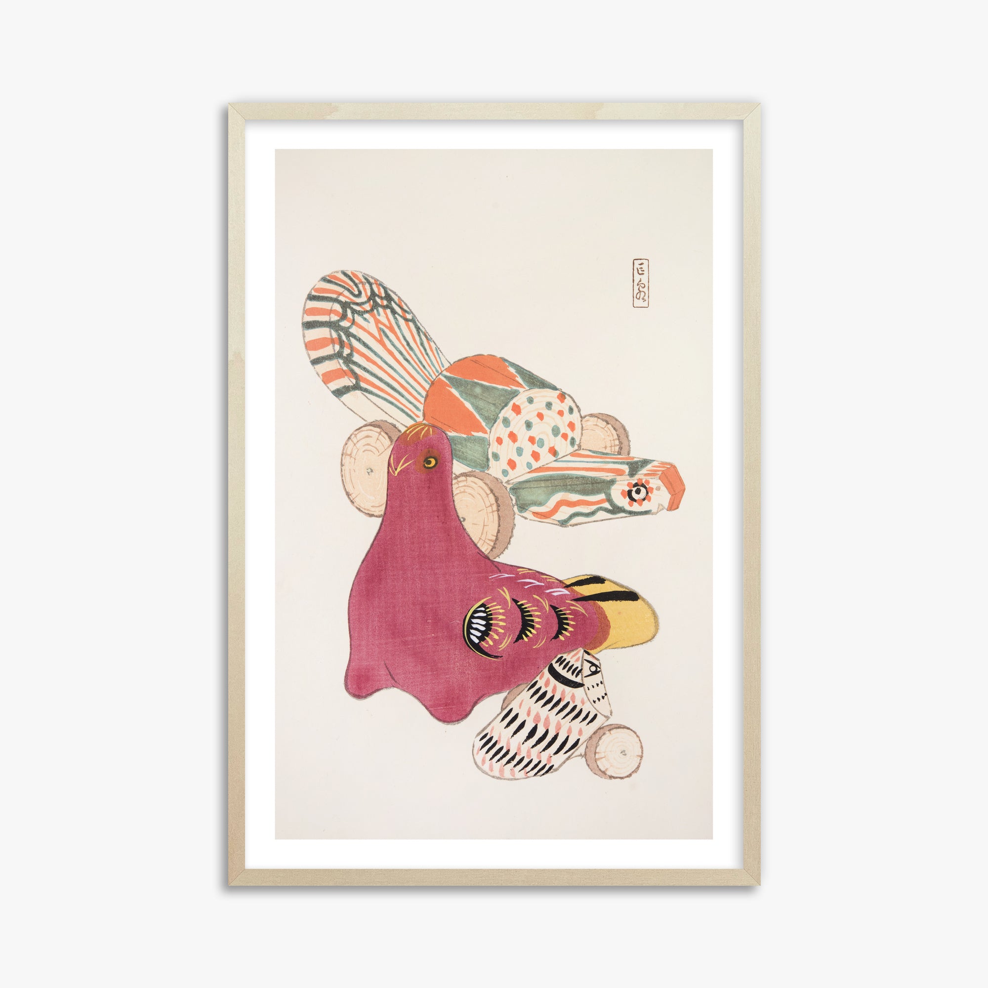 Kyosen's Collected Illustrations of Japanese Toys Nr. 6 ("Patchwork Bird")