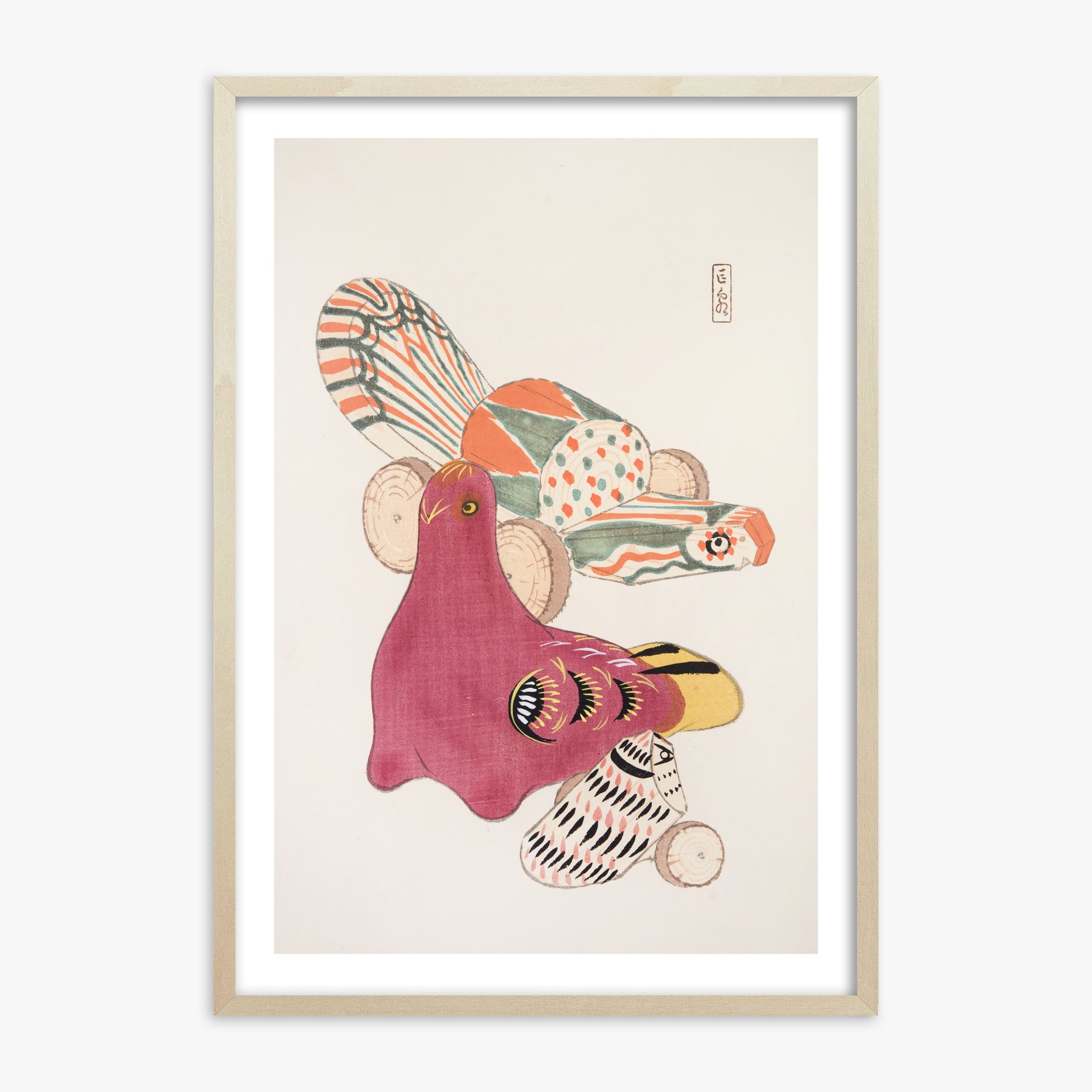 Kyosen's Collected Illustrations of Japanese Toys Nr. 6 ("Patchwork Bird")