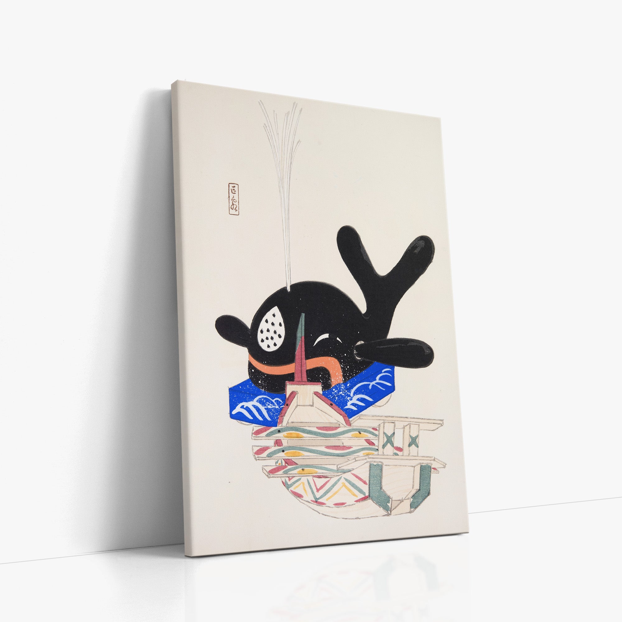 Kyosen's Collected Illustrations of Japanese Toys Nr. 9 ("Festive Whale")